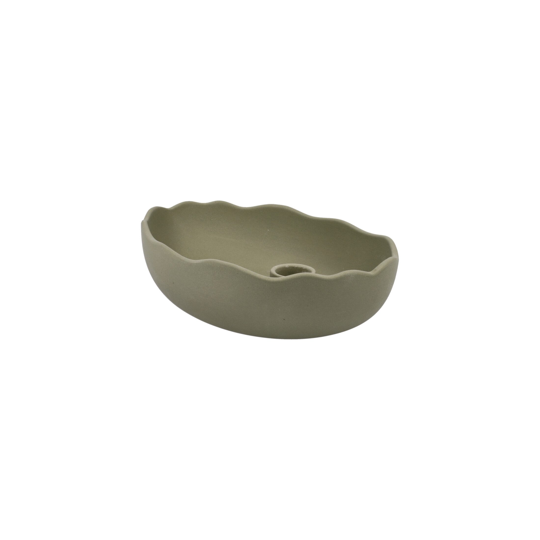 Goebel Standkerzenhalter Wohnaccessoires, Farbe: Grün, Höhe: 4.5cm