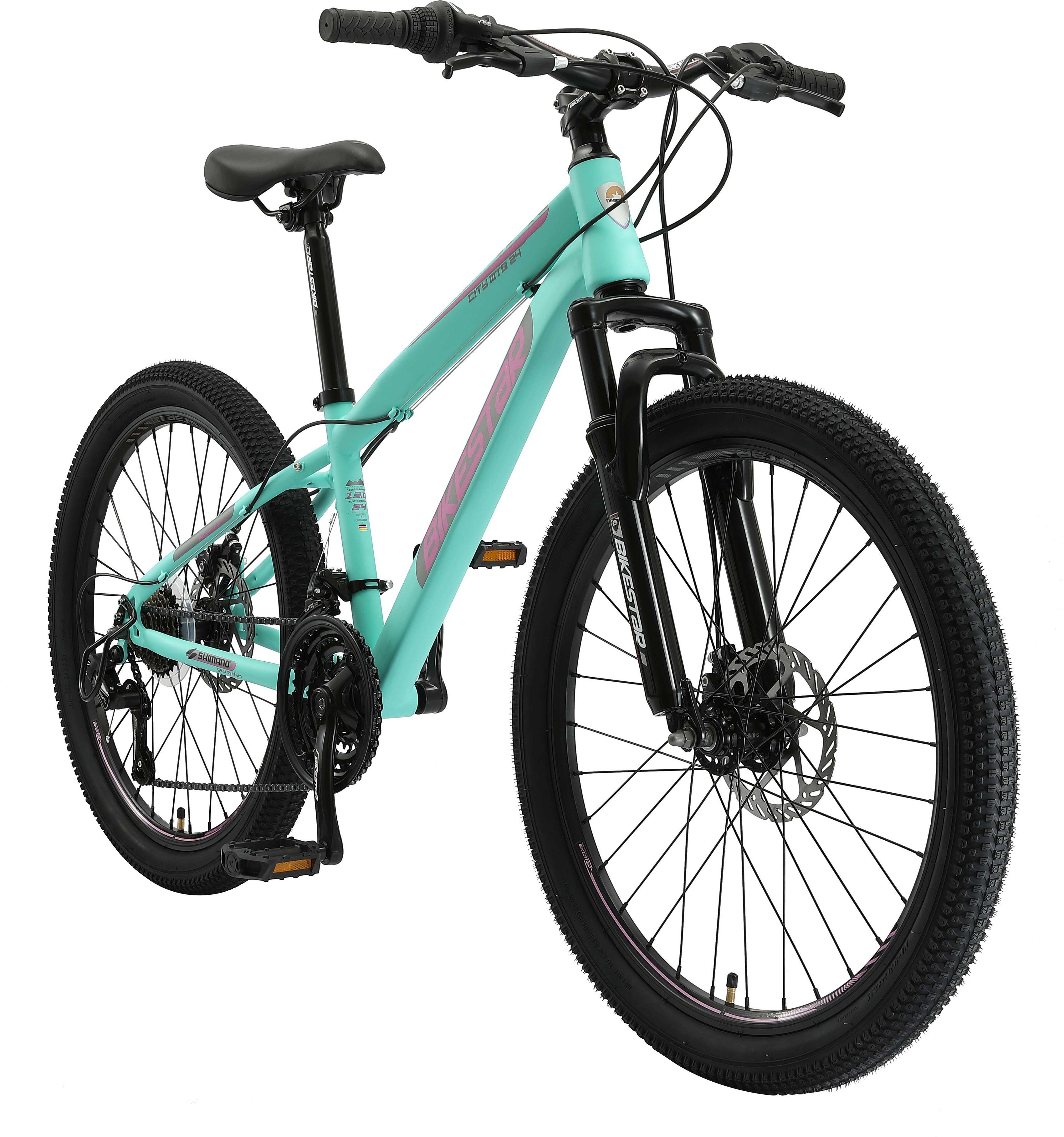 Bikestar Jugendfahrrad, 21 Gang Shimano RD-TY21 Schaltwerk, Kettenschaltung