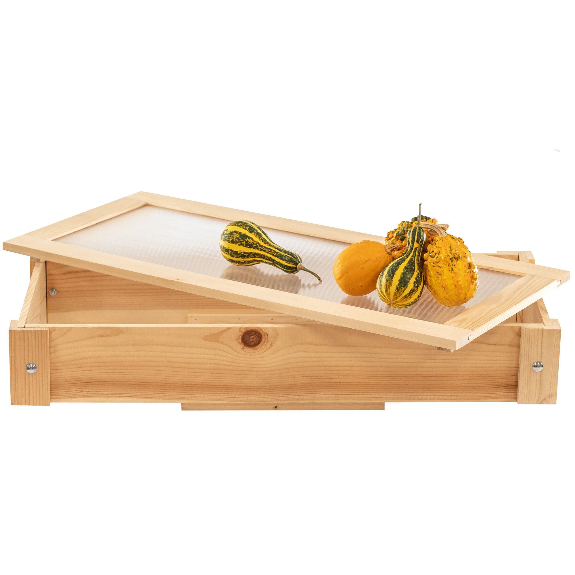 ITA Hochbeet Frühbeetaufsatz für Gartenbeet Hochbeet 80x37x10 cm (1 St), Anzuchtdeckel Ergänzung Kräuterbeet Blumenbeet