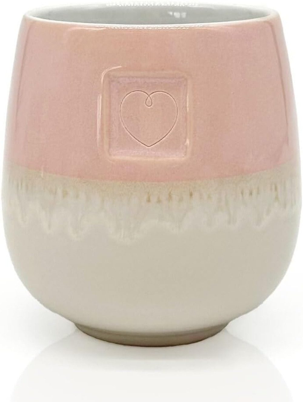 MEA LIVING Becher MEA living Tasse ohne Henkel, lasiert, 4 Motive, Handarbeit