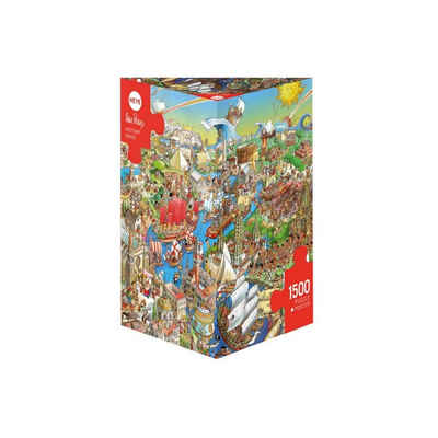 HEYE Puzzle 298906 - History River, Cartoon im Dreieck, 1500 Teile -..., 1500 Puzzleteile