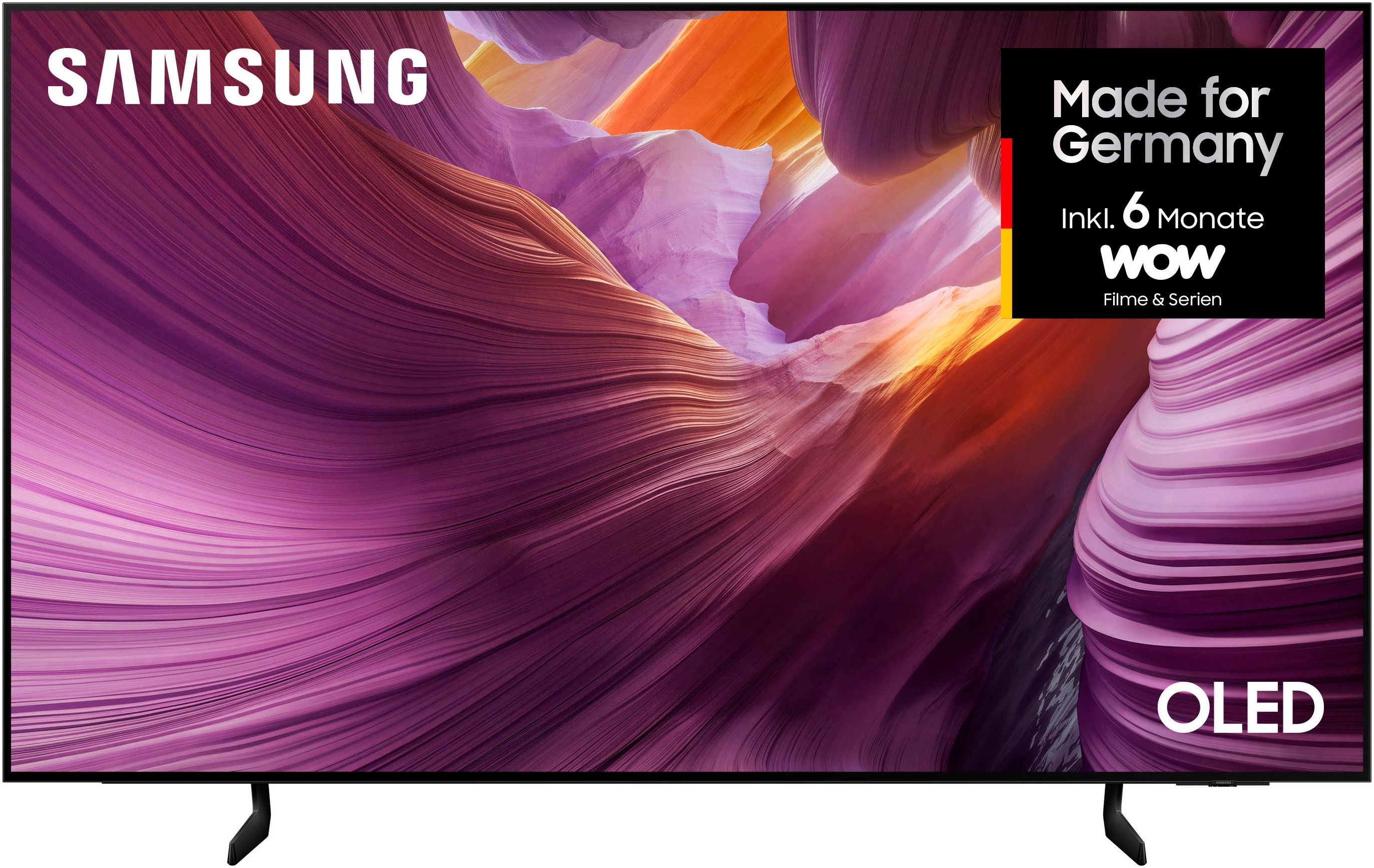 Samsung GQ77S85FAE OLED-Fernseher (194 cm/77 Zoll, 4K Ultra HD, Smart-TV, HDR Pro & Glare Free, Dolby Atmos & AI Sound, Gaming Hub, bis zu 165Hz)