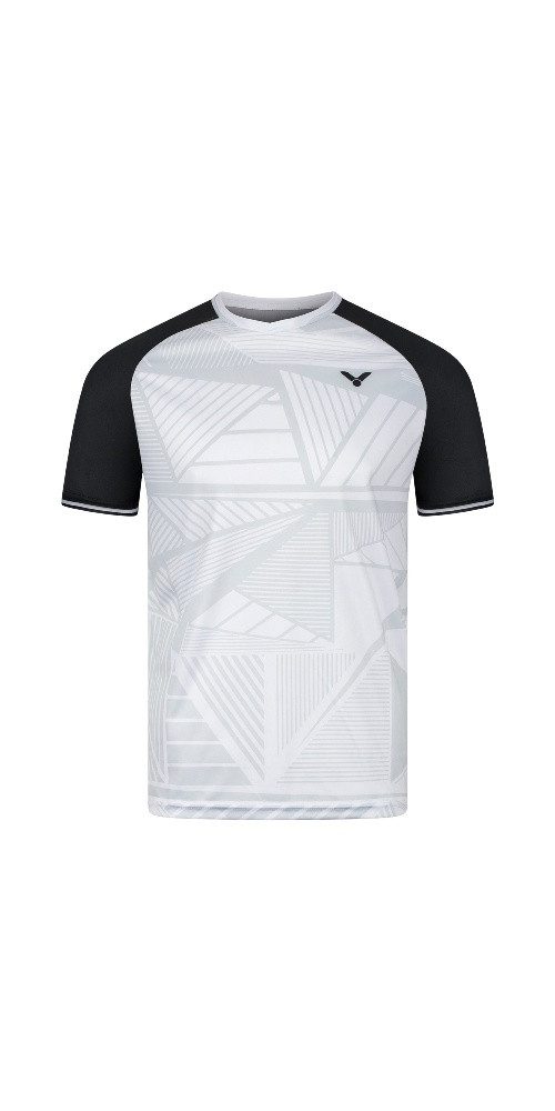 VICTOR T-Shirt T-63101 A (100% Polyester) weiss/schwarz Herren