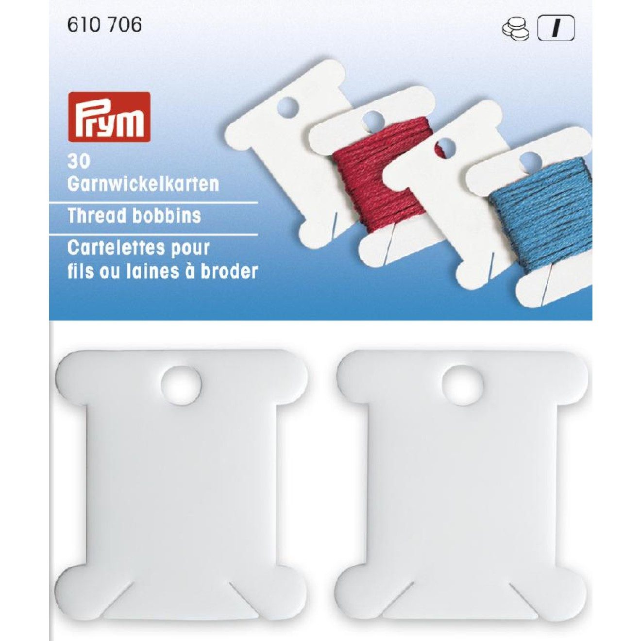 Prym Stricknadeln Garnwickelkarte 30 St