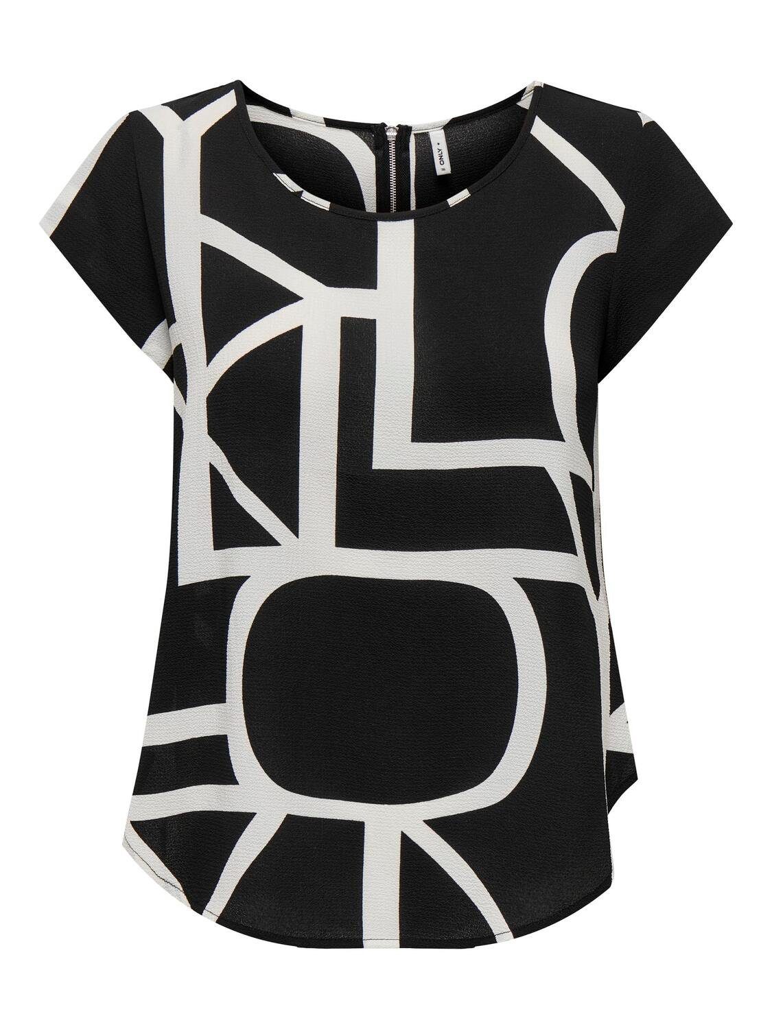ONLY Blusenshirt ONLVIC S/S AOP TOP günstig online kaufen