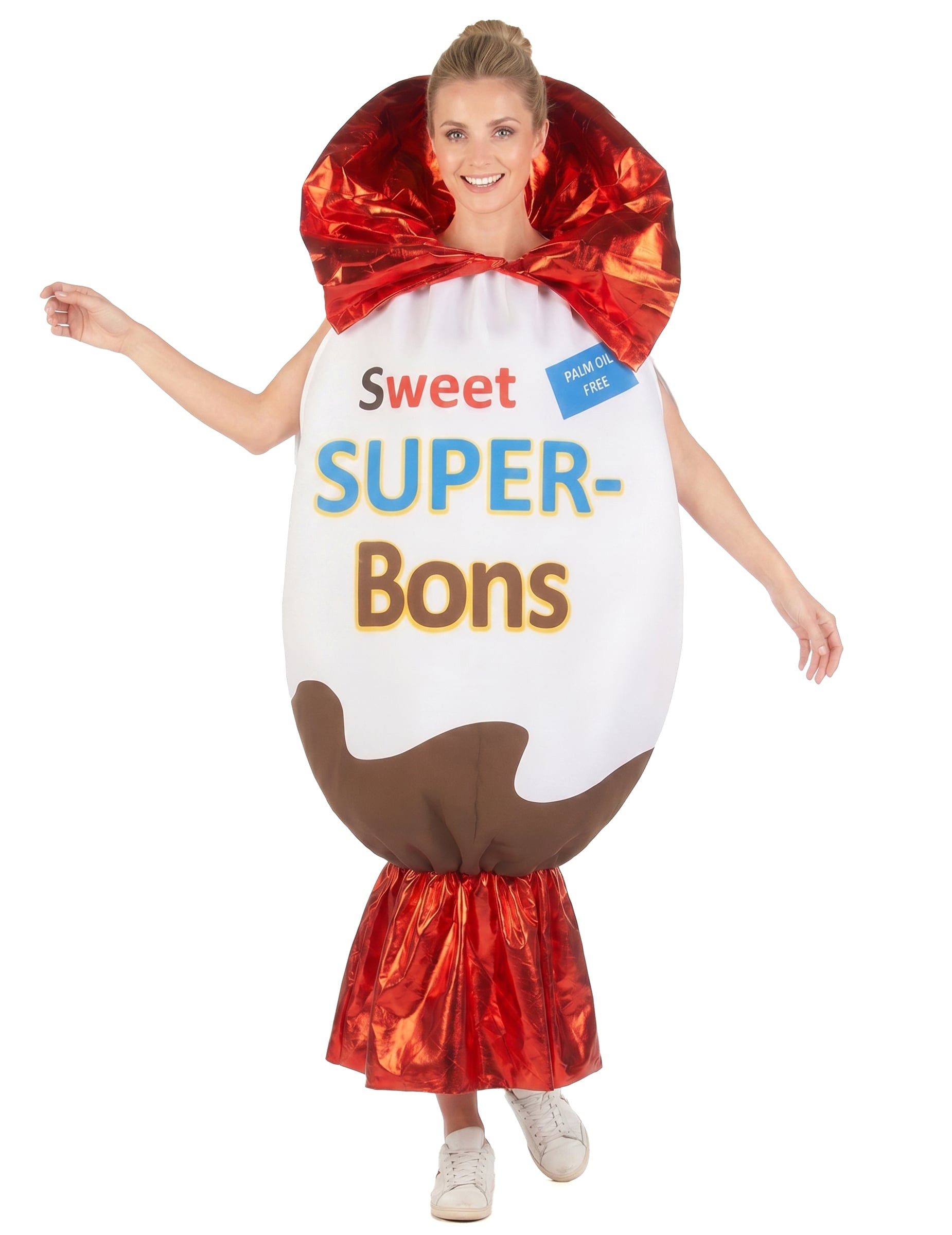 JADEO Kostüm Pralinenkostüm Super-Bon für Damen bunt