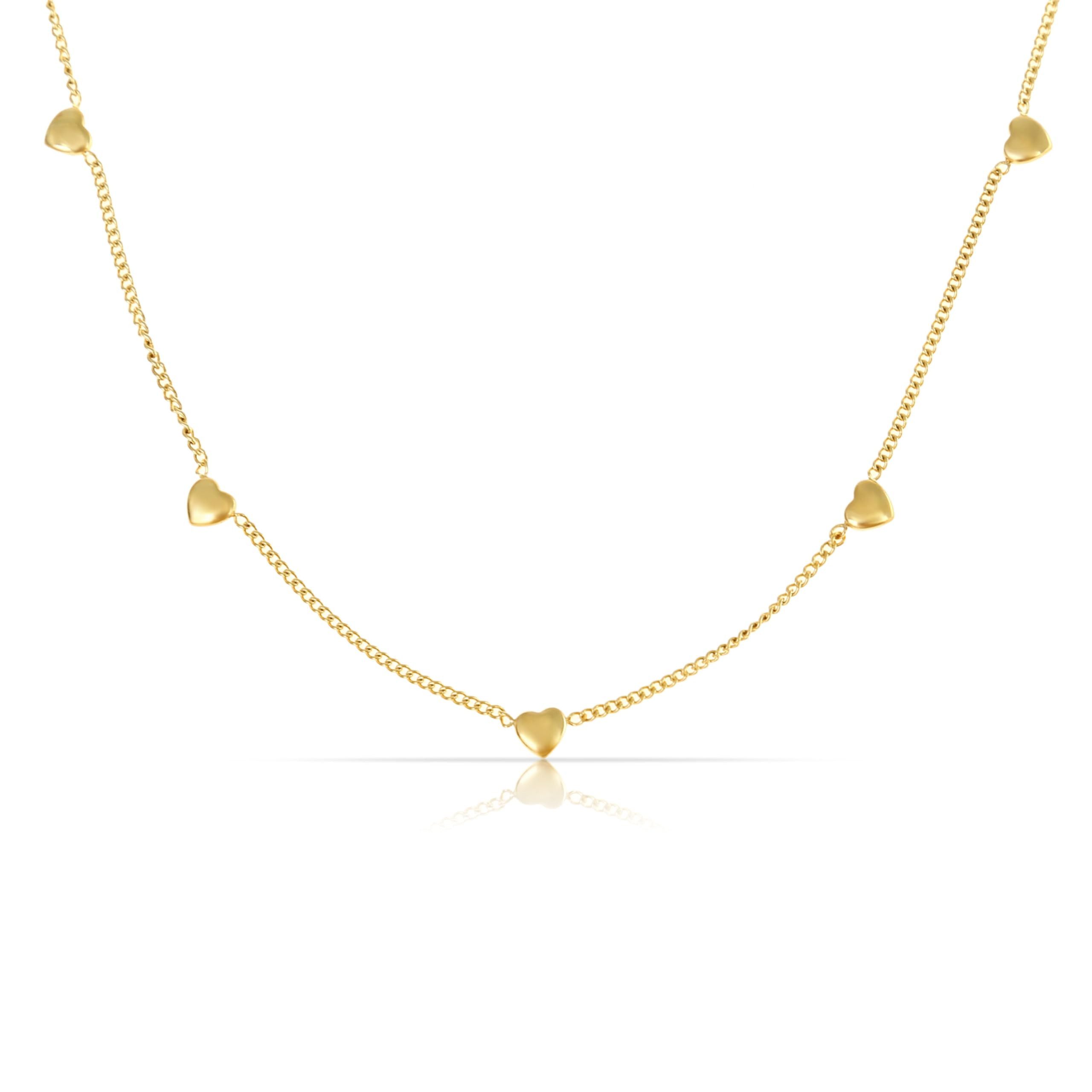 Made by Nami Herzkette in Gold für Damen - Geschenke für Frauen, Größe Vers günstig online kaufen