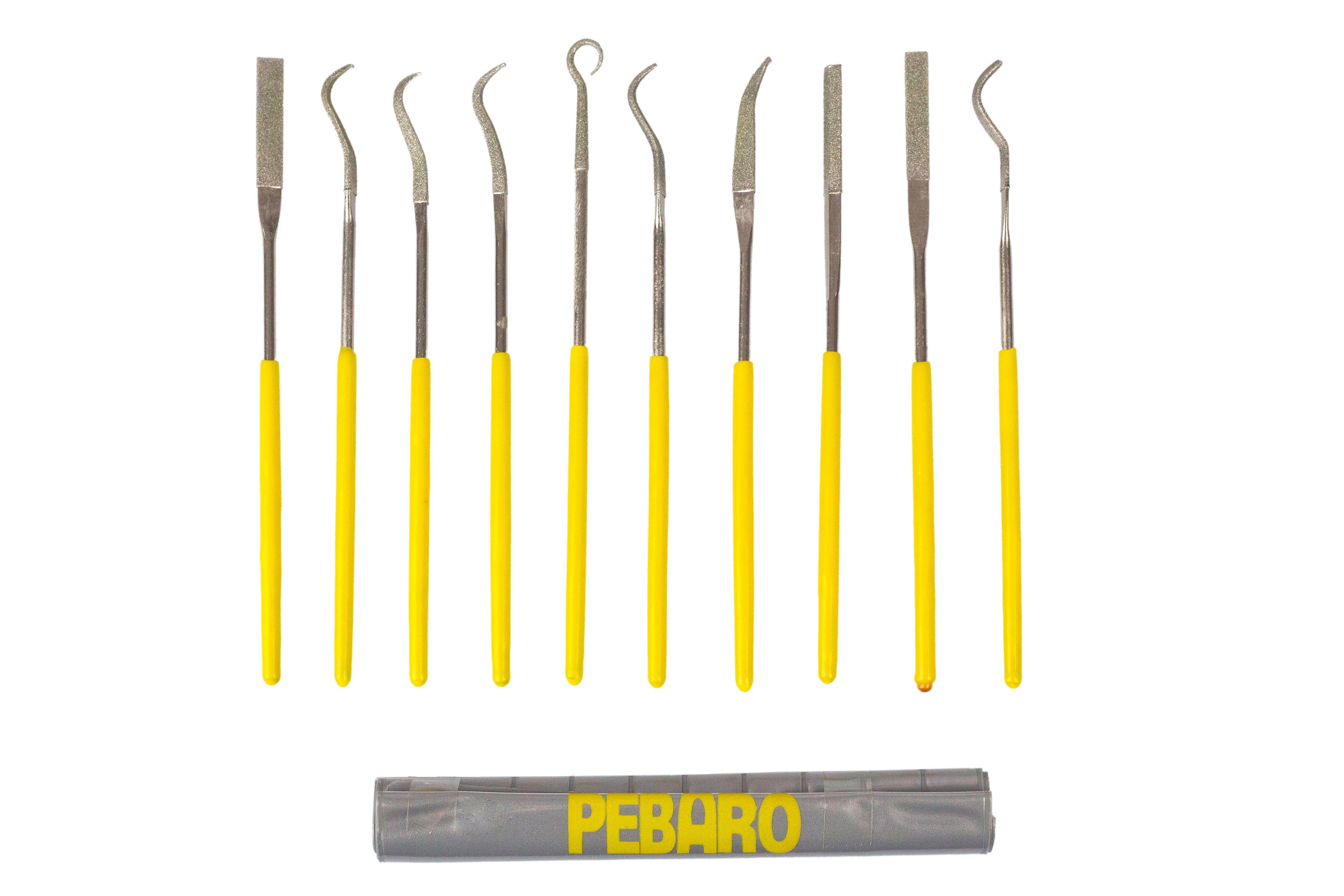 Pebaro Raspel Diamant-Nadelfeilen-Set gebogen, DIA10geb