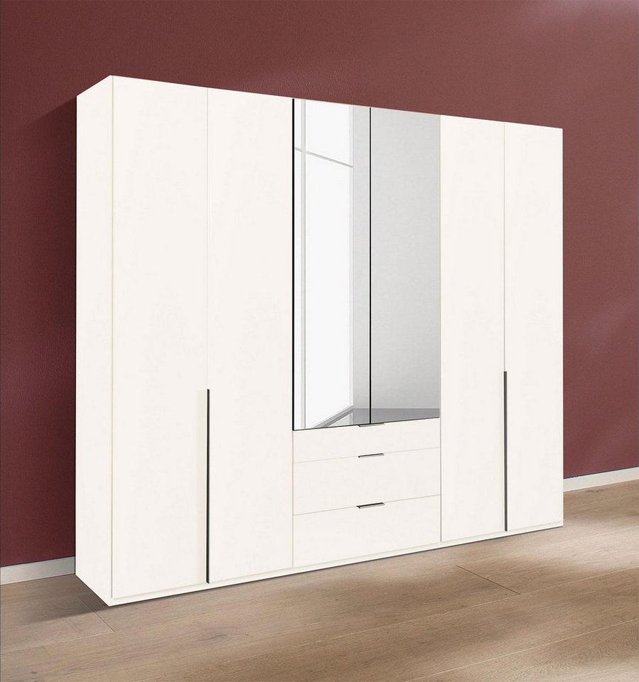 Wimex Kleiderschrank New York weiß 270cm 6-türig, mit 3 Schubladen