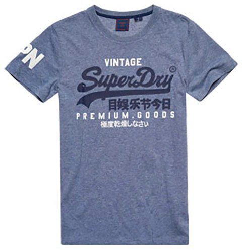 Superdry T-Shirt VL TEE Tois Blue Heathe