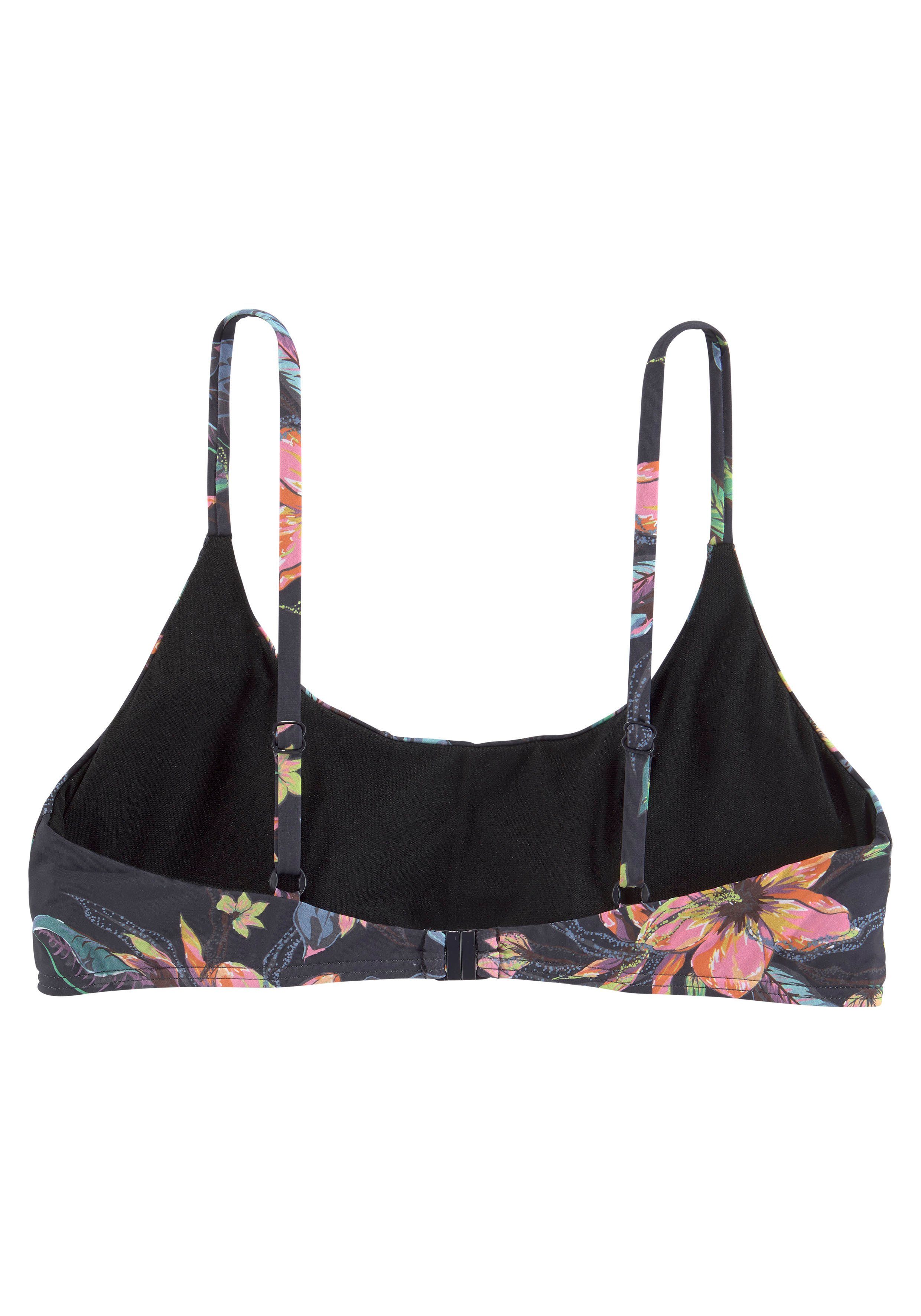 LASCANA Bustier-Bikini-Top Malia, mit tropischem Print