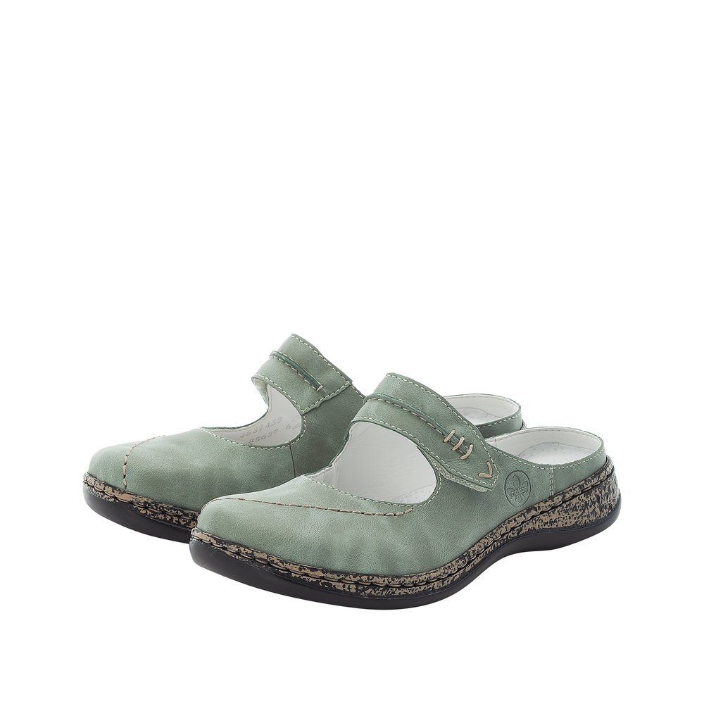 mint Rieker unbekannt Rieker Pantolette Clog 46374-52 grün Damen