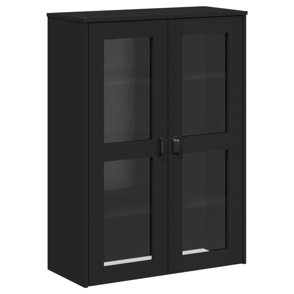vidaXL Highboard Aufsatz für Highboard VIKEN Schwarz Holzwerkstoff (1 St)