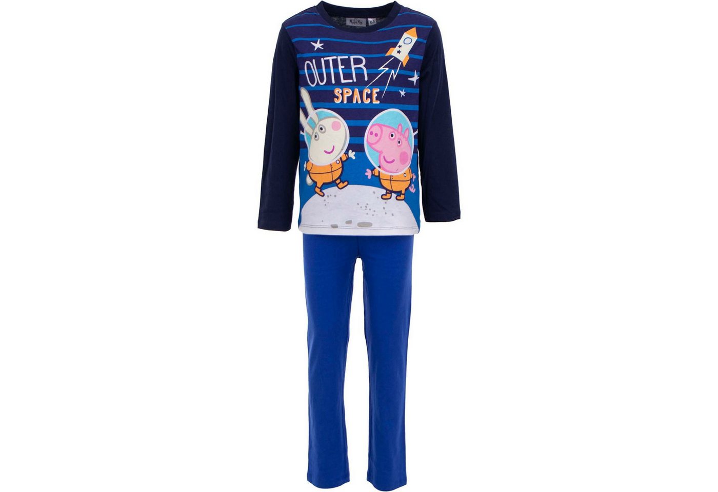 Peppa Pig Pyjama Peppa Pig Schlafanzug aus Baumwolle Nachtanzug Pyjama für Kinder