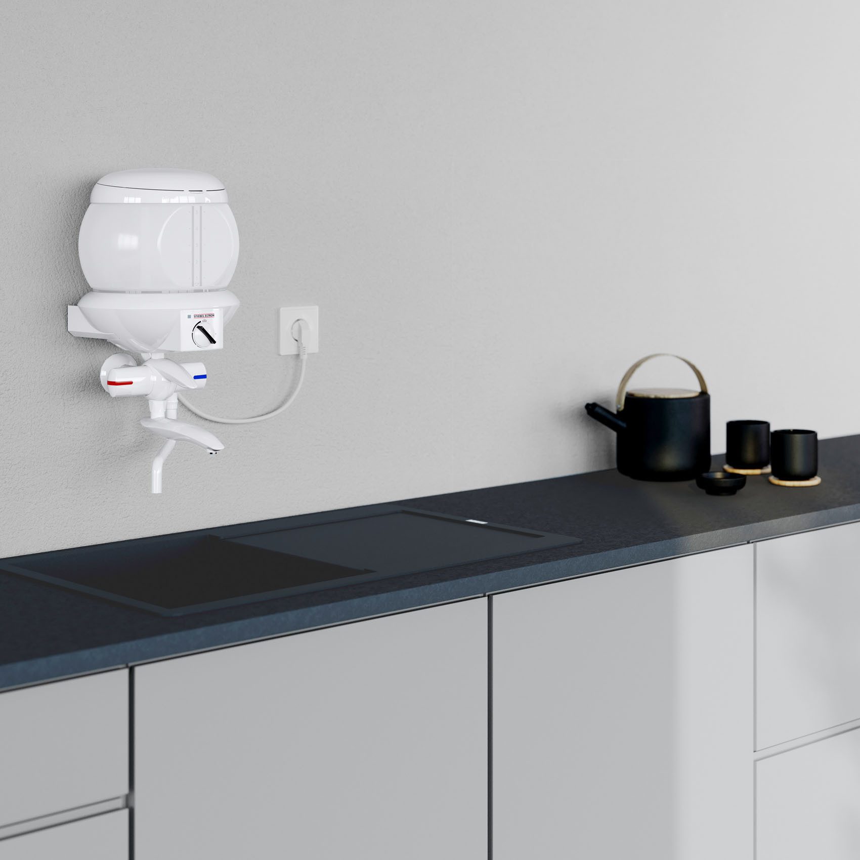 STIEBEL ELTRON Kochendwassergerät EBK 5 G, min. 35 °C, 5 l, für die Küche, Glas