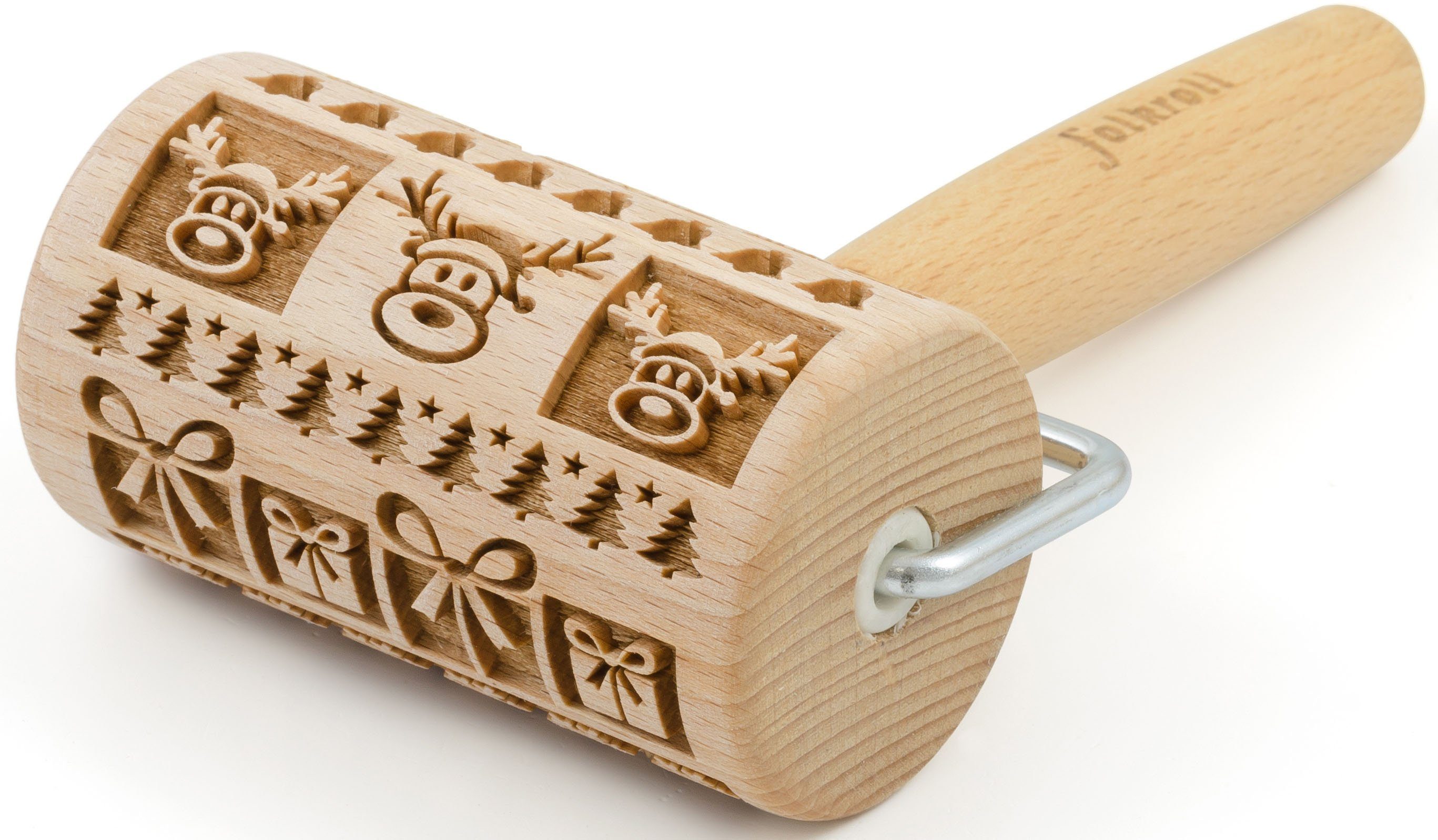 Folkroll Teigroller 3d Motiv Teigrolle Buchenholz Christmas Joy Online Kaufen Otto