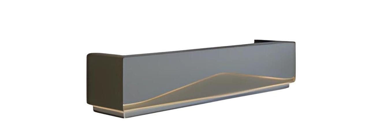 JVmoebel Empfangstheke Moderne Empfangstheke in Grau und Schwarz mit LED-Beleuchtung (1-St., 1 Empfangstheke), Made in Europe