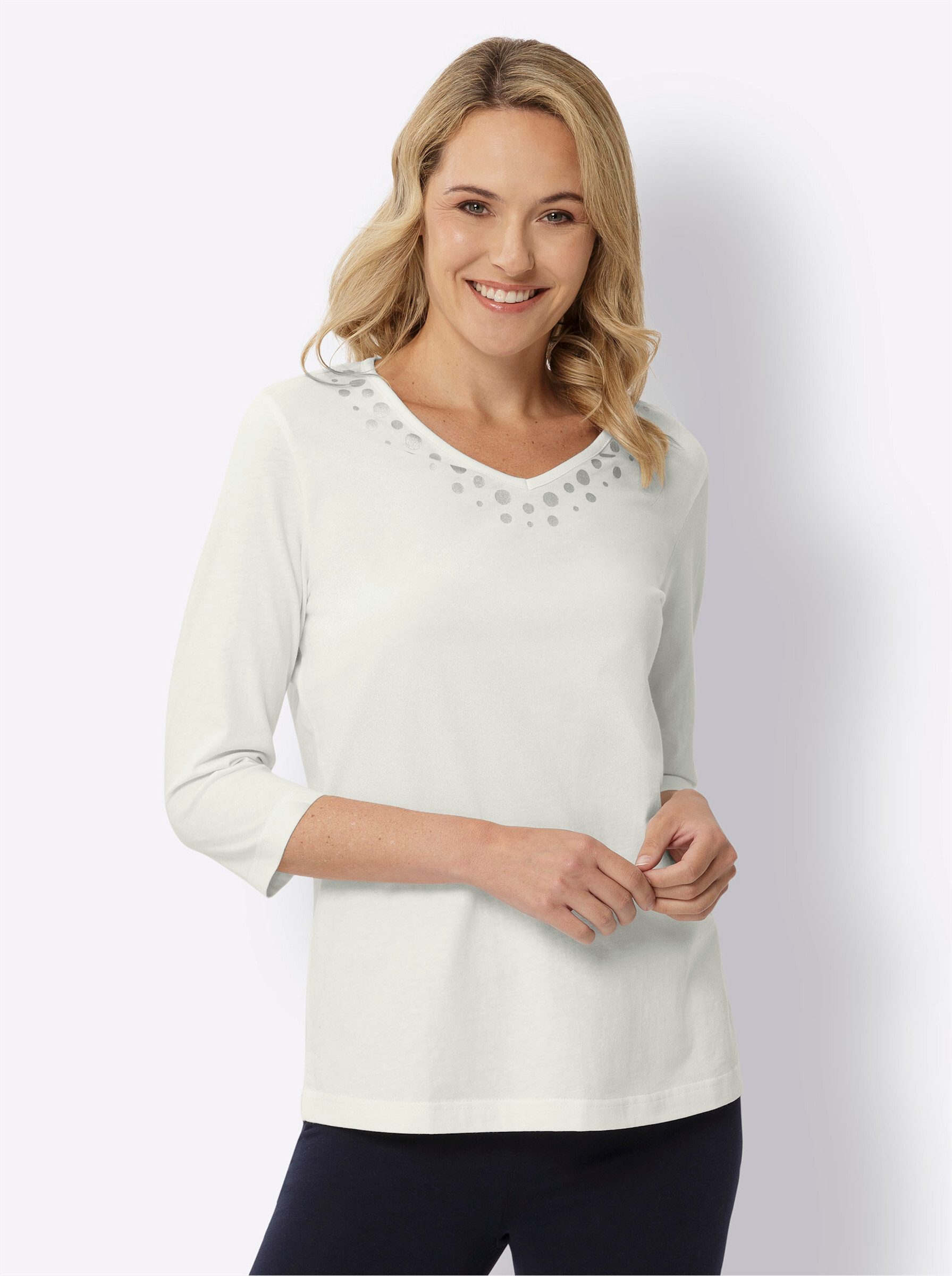 Classic Basics 3/4-Arm-Shirt "3/4-Arm-Shirt" 1 Stk. tlg. günstig online kaufen