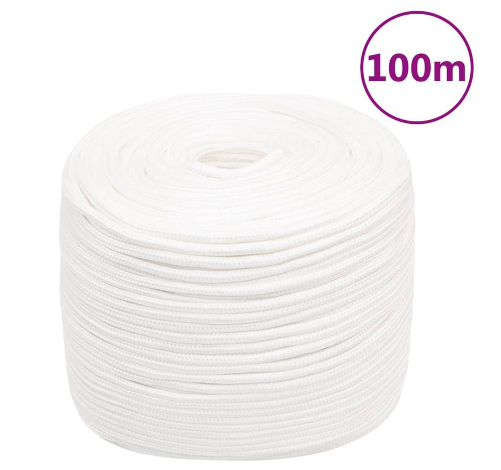 Thumbnail - vidaXL Seil, Bootsseil Weiß 10 mm 100 m Polypropylen