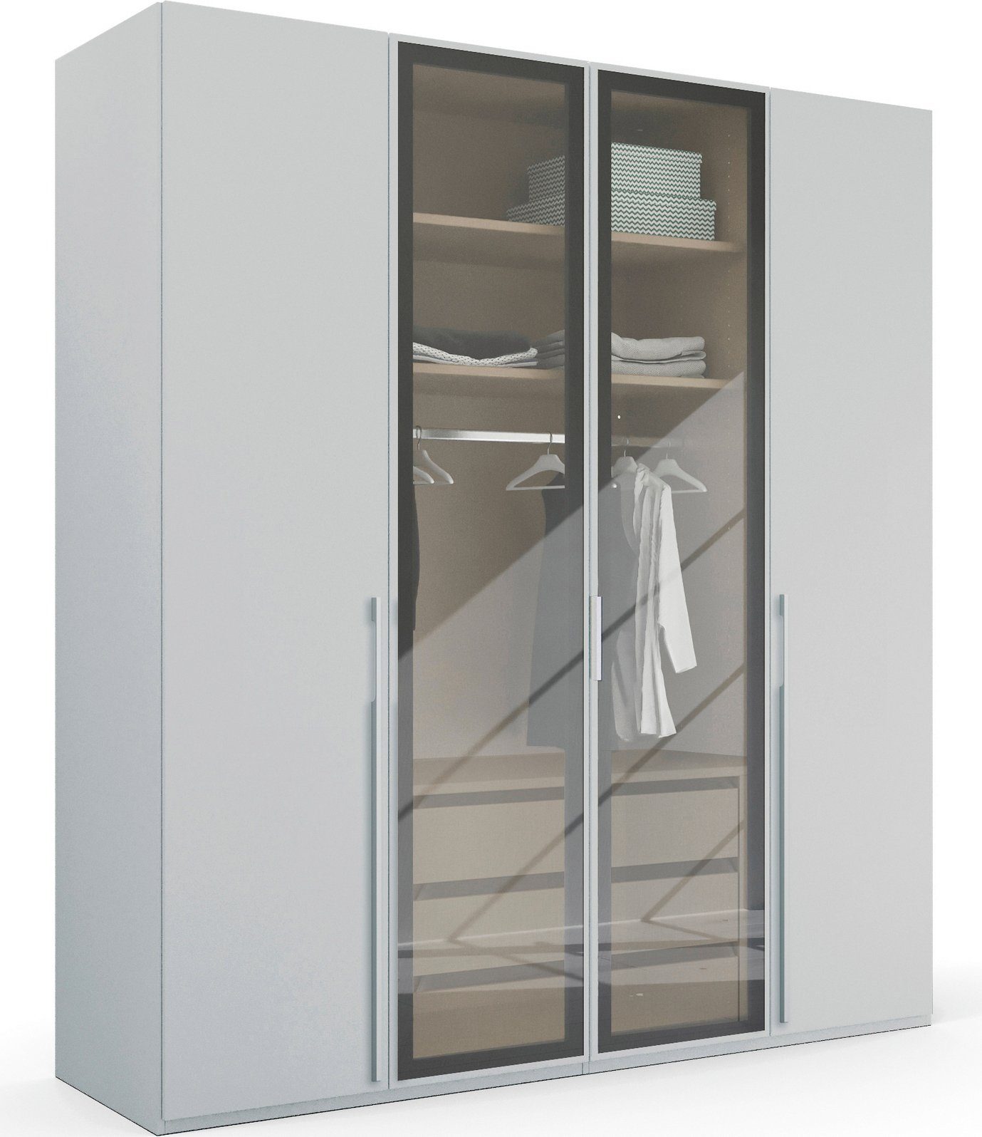 Drehtürenschrank Kleiderschrank Schrank Garderobe SKAT SHINE mit hochwertigem