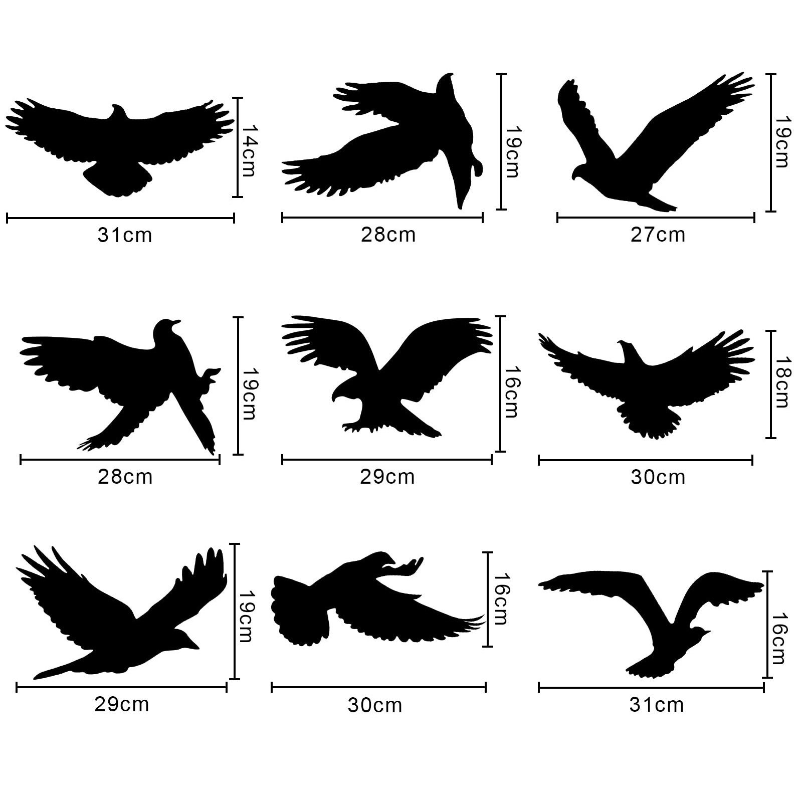 Coonoor Fenstersticker Blumen-Vogel-Schmetterlings-Fensterfolie, statische günstig online kaufen