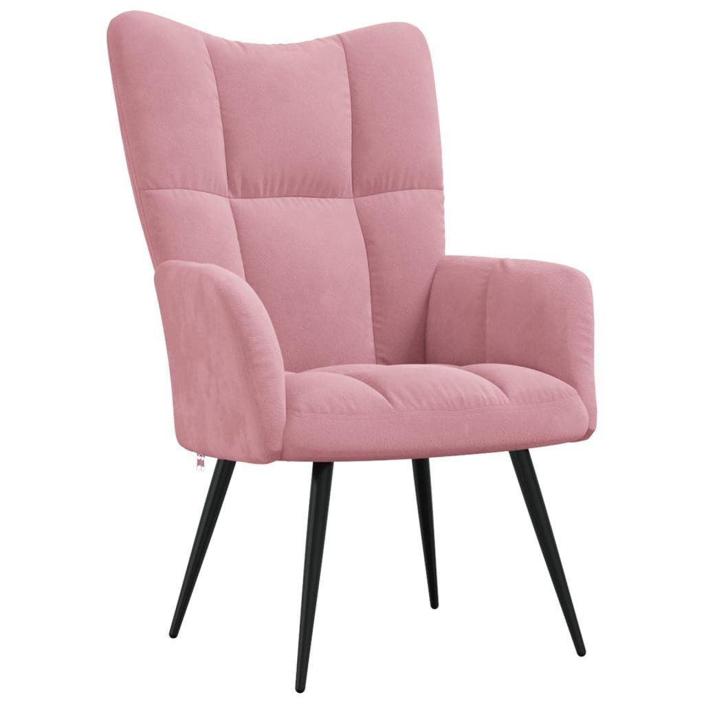 vidaXL Relaxsessel, Sessel Rosa Samt