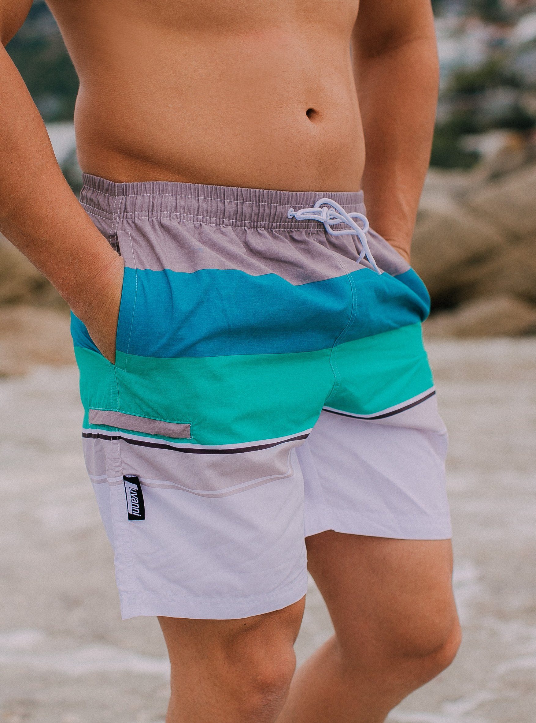 Luvanni Badehose Badehose Herren Schnelltrocknende Beachshorts günstig online kaufen