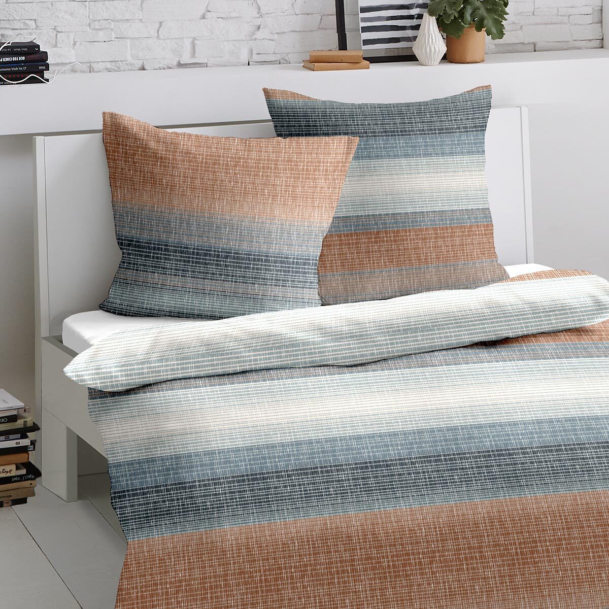 TRAUMSCHLAF Bettwäsche Elverum, Biber, 2 teilig, Biberbettwäsche weich und günstig online kaufen