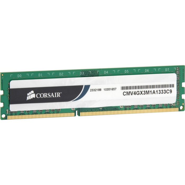 Corsair ValueSelect DIMM 4 GB DDR3-1333 Arbeitsspeicher