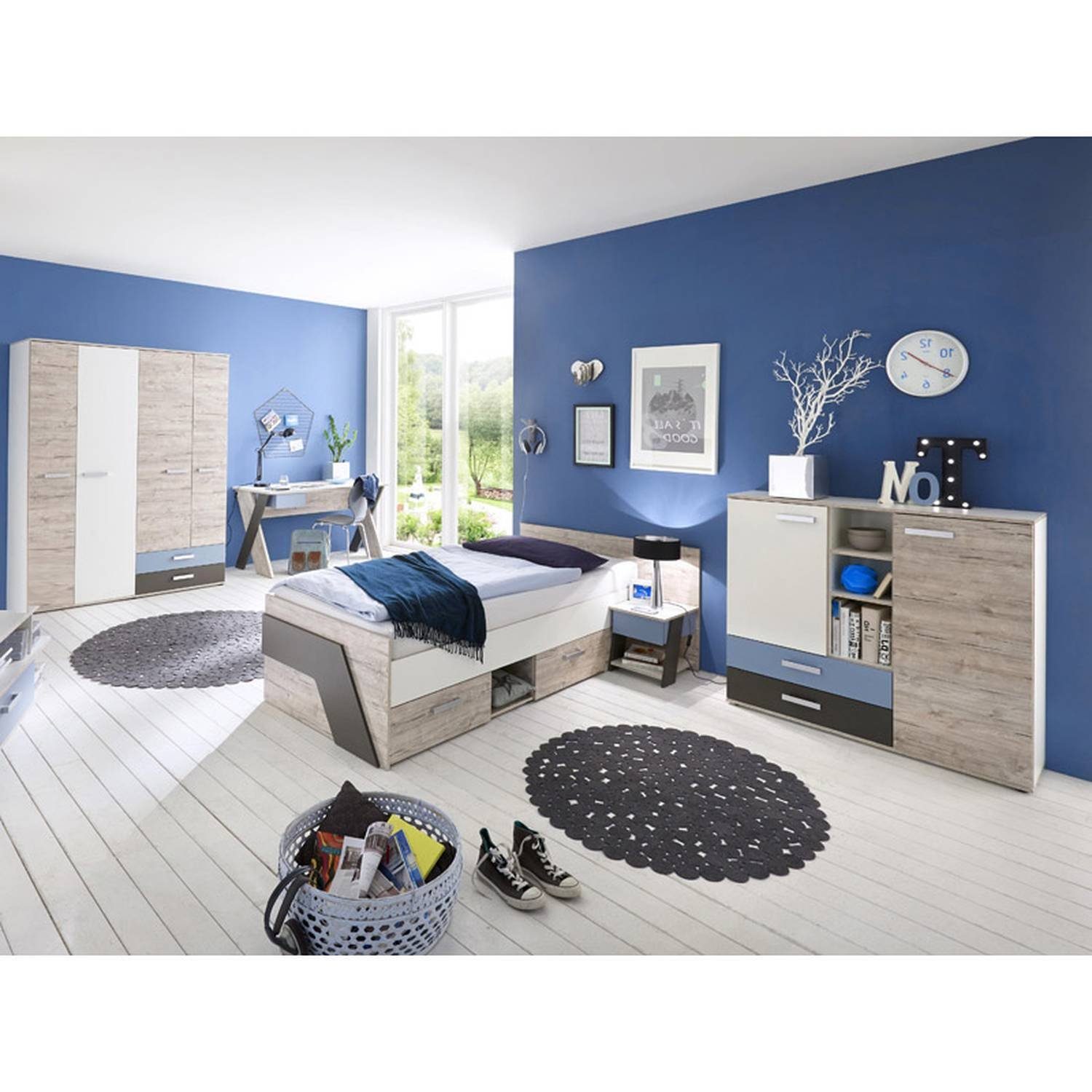 Lomadox Jugendzimmer-Set »LEEDS-10«, (Spar-Set, 5-tlg ...