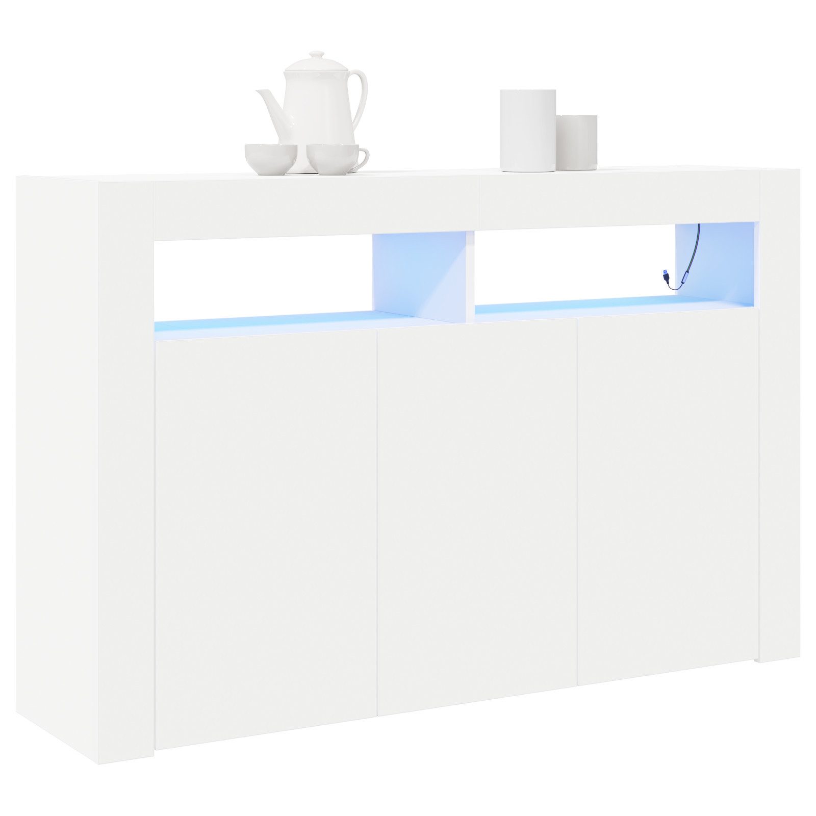 vidaXL Sideboard Weißer Sideboard Weiß Engineered günstig online kaufen