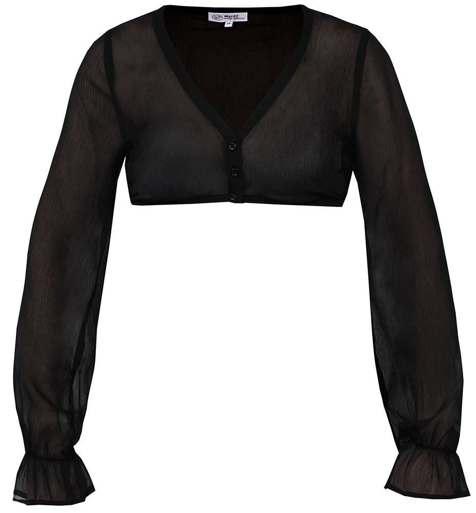 MarJo Dirndlbluse Dirndlbluse Arnstein Langarm schwarz günstig online kaufen