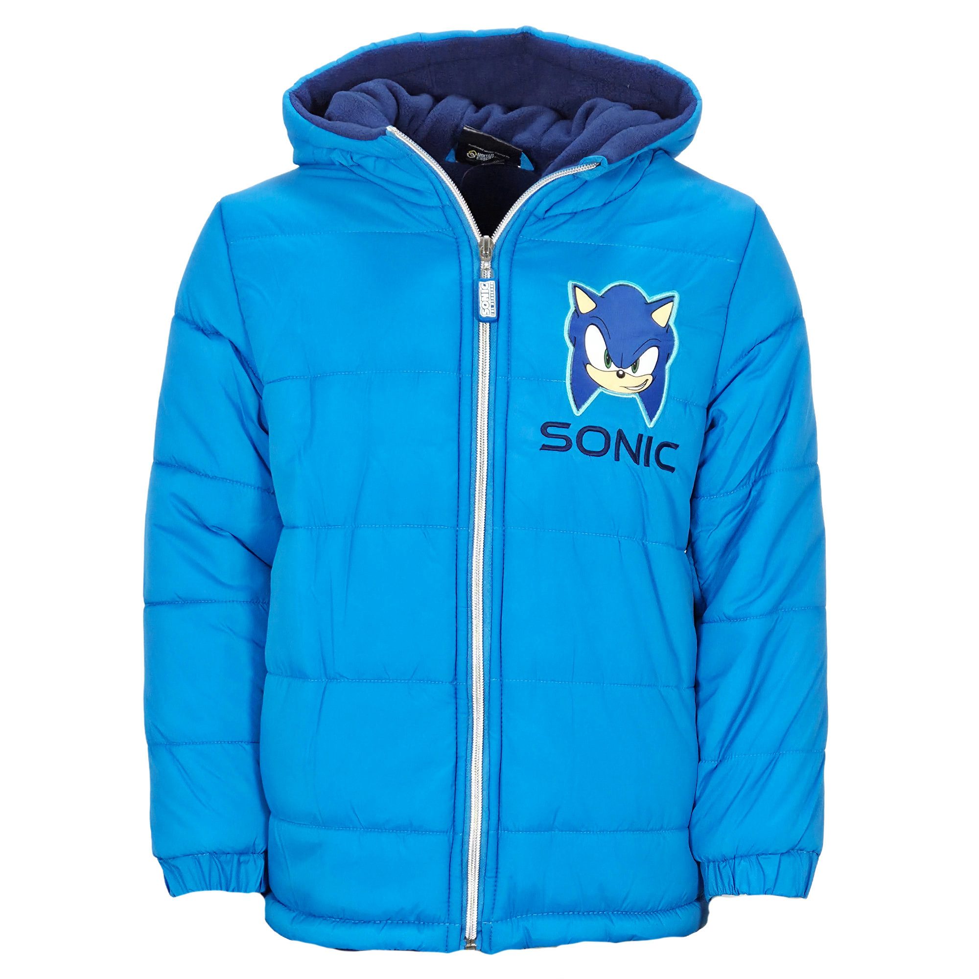 Sonic The Hedgehog Winterjacke Sonic The Hedgehog Kinder Winterjacke Jungen Jacke mit Kapuze Gr. 98 bis 128