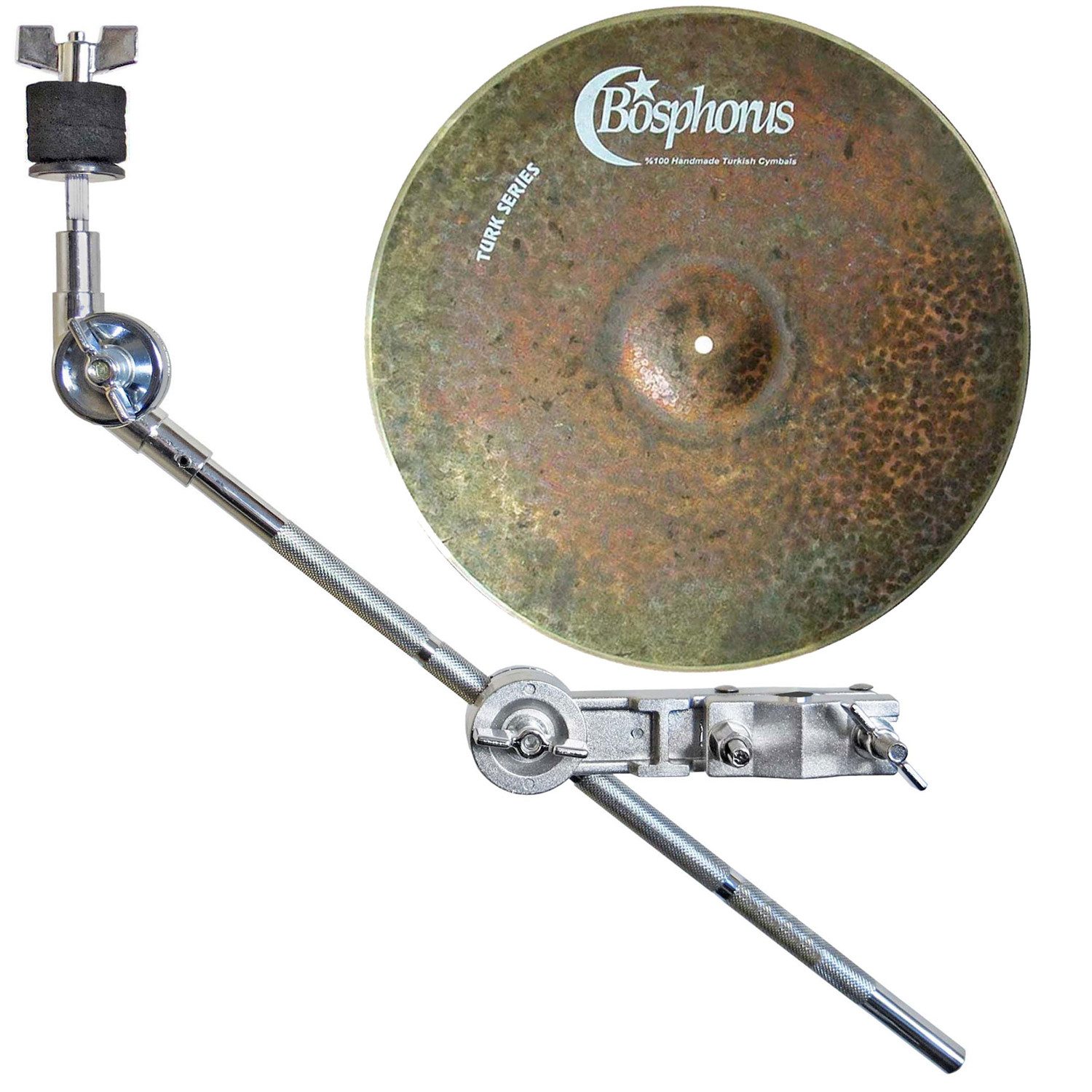 Bosphorus Cymbals Becken Bosphorus Becken Turk Splash 12 Zoll mit Galgen-Beckenarm, Becken