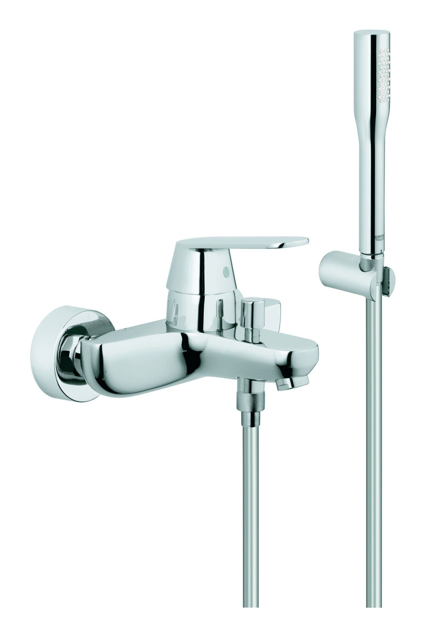 Grohe Badarmatur Eurosmart Cosmopolitan Einhand-Wannenbatterie mit Brausegarnitur - Chrom