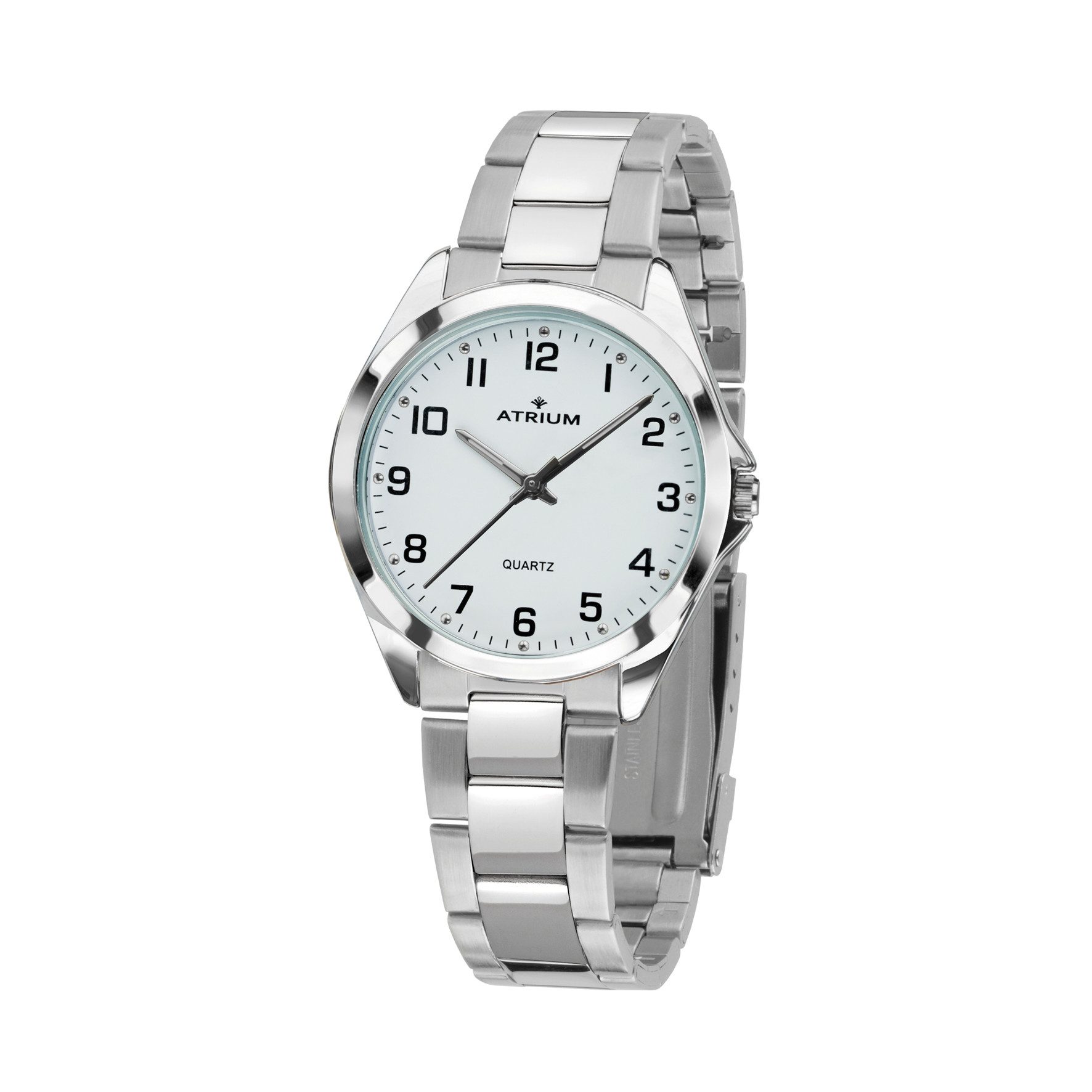 Atrium Quarzuhr A11-30 Damen Armbanduhr Edelstahlband, analog klassisch schlicht modern deutlich Geschenk Ø 27 mm