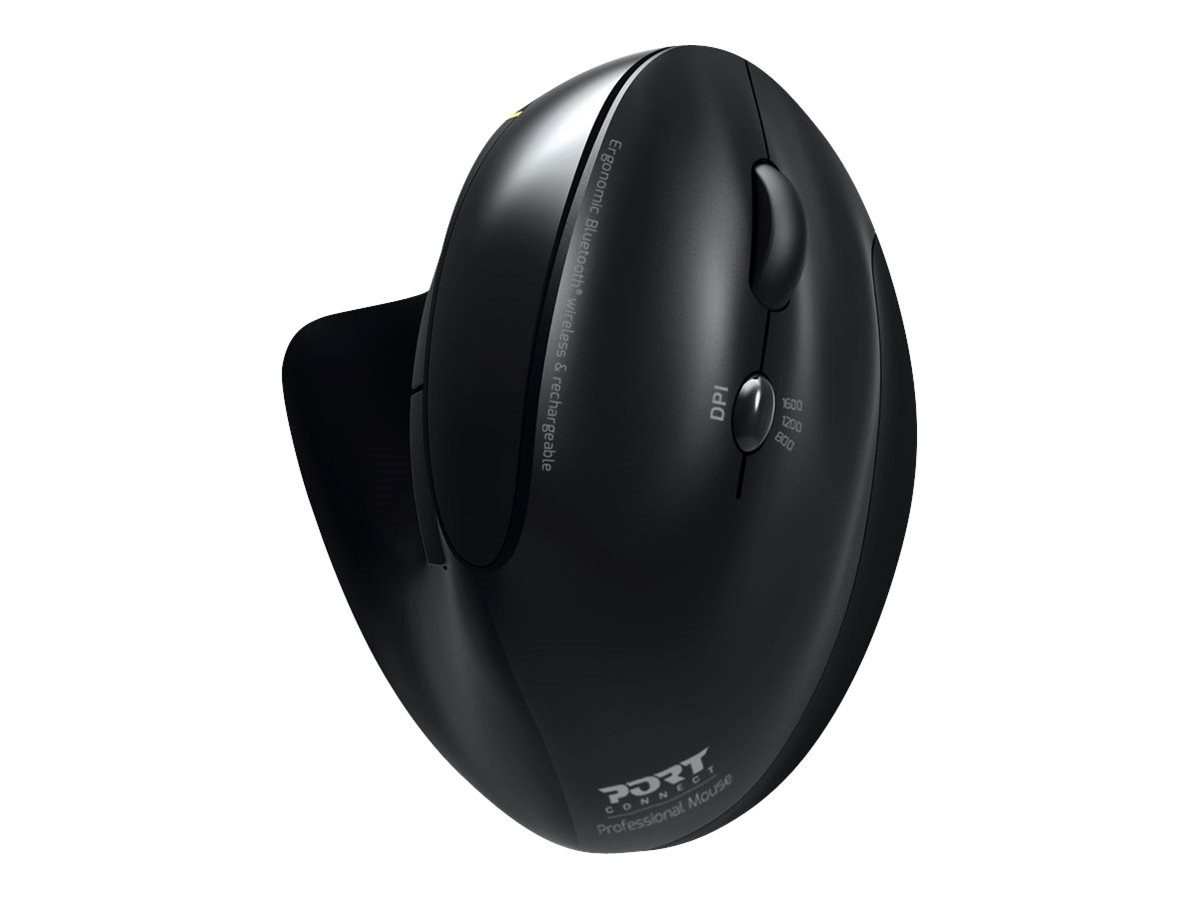 Port PORT MOUSE ERGONOMIC RECHARGEABLE BLUETOOTH RIGHT HANDED Maus