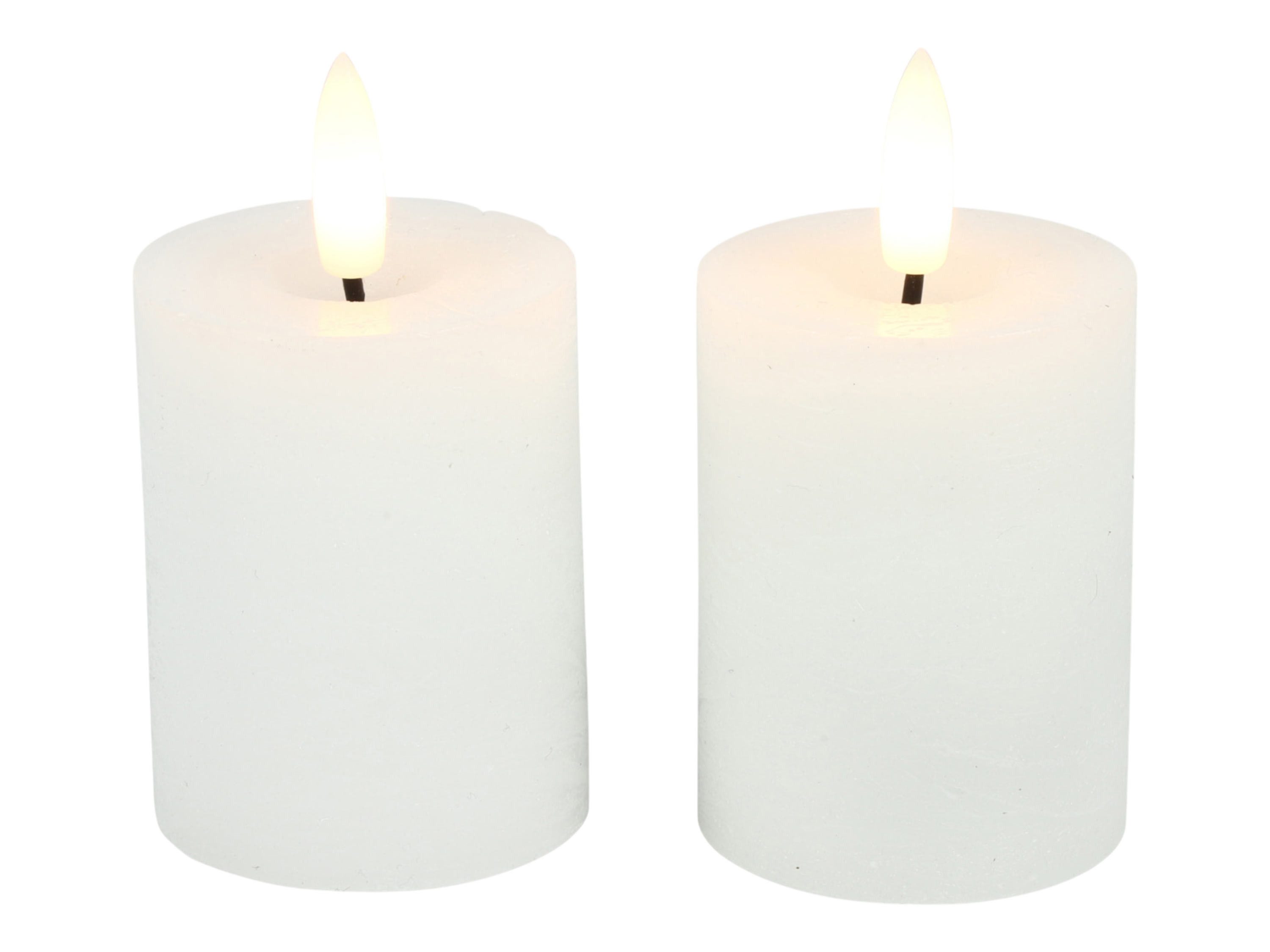 Countryfield LED-Kerze (Set, 2-tlg), weiß 3D-Flamme 6/18h Timer 5x9,5cm günstig online kaufen