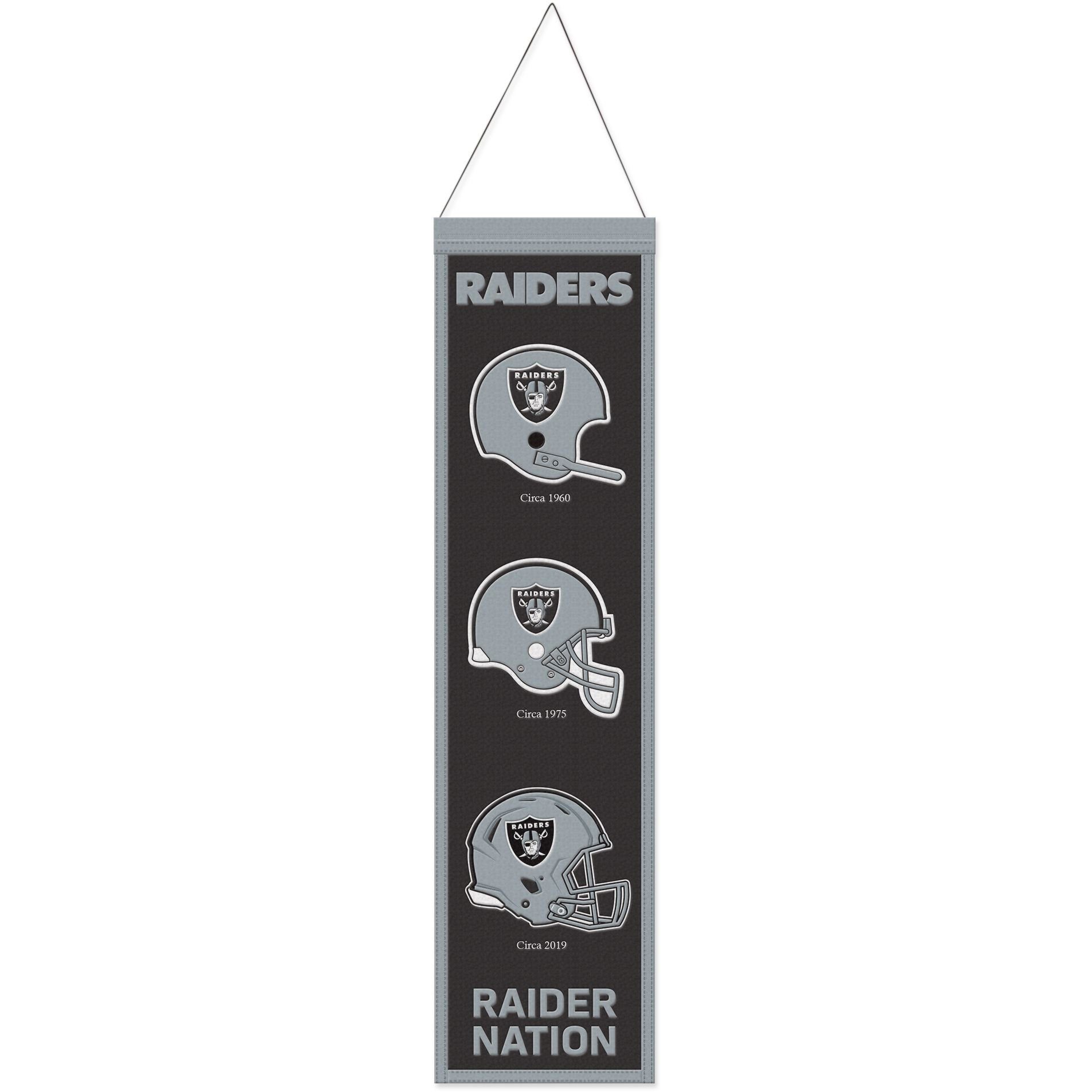WinCraft Wanddekoobjekt NFL Teams EVOLUTION Banner Vegas 80x20cm Raiders Las Wool