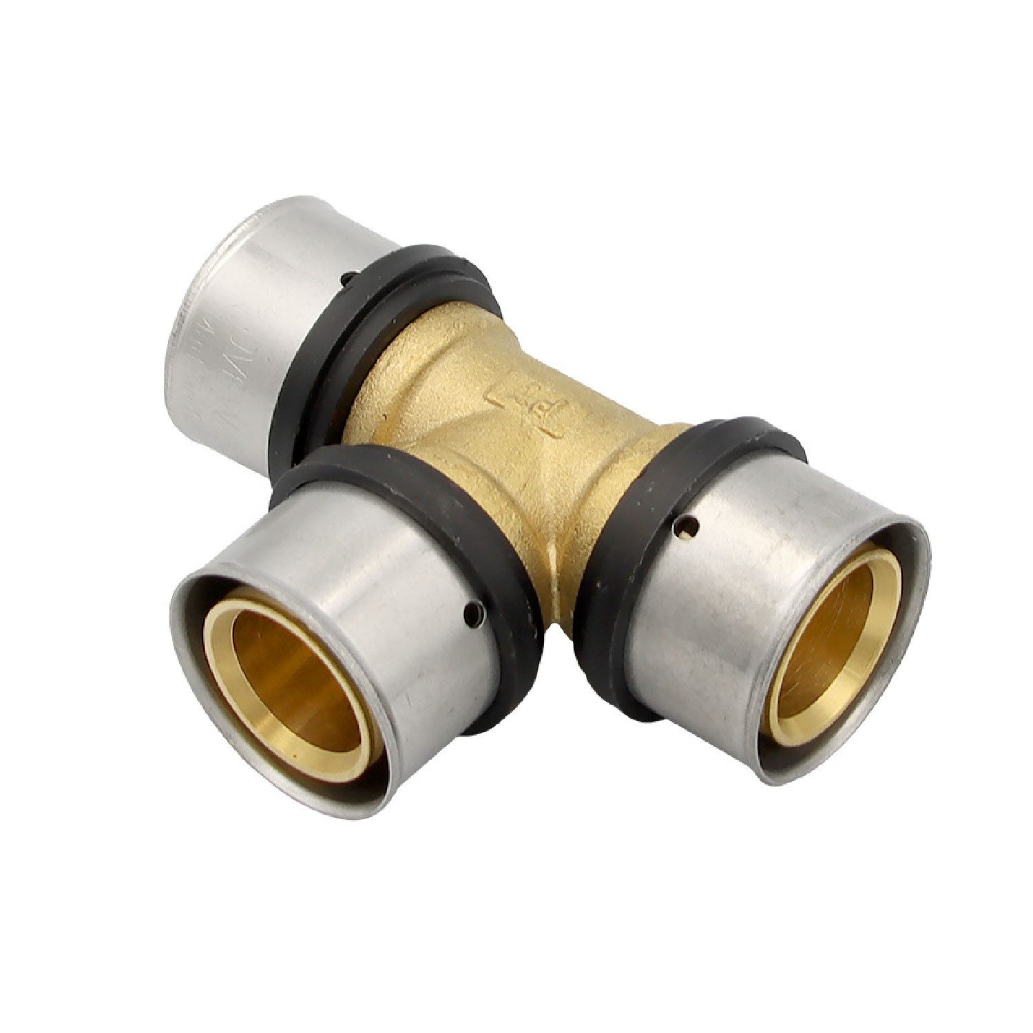PipeTec Deutschland Pressfitting Pressfitting T-Stück 32x32x32 mm TH Kontur Alu-Verbundrohr