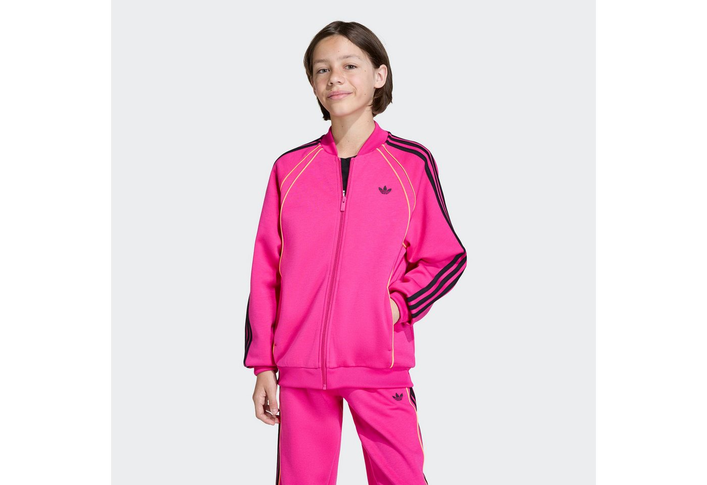 adidas Originals Trainingsjacke ORIGINALS, LOCKER GESCHNITTEN für Kinder, mit Reißverschluss, aus Polyester
