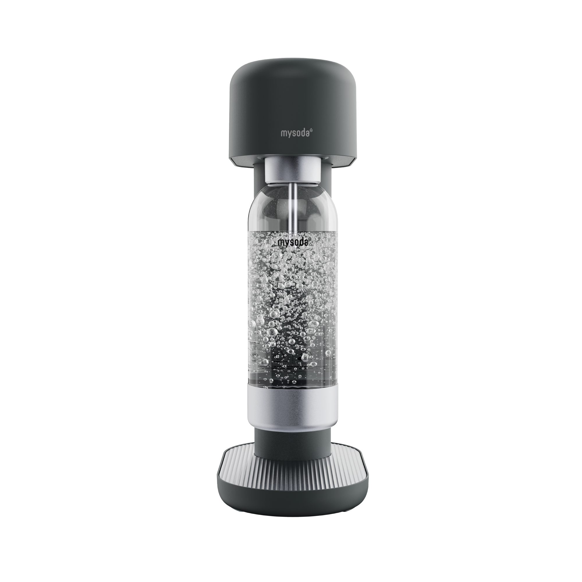 mySoda Wassersprudler Mysoda Ruby 2.0 Wassersprudler Basispaket, Mattes Alu-Design, inkl. CO2 & Flasche, stromloser Betrieb