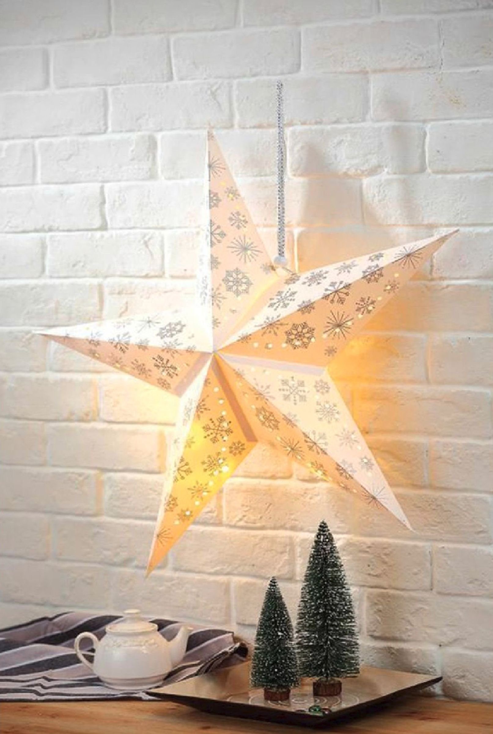 LED-Dekofigur LED Weihnachtsstern Weihnachtsbeleuchtung Stern