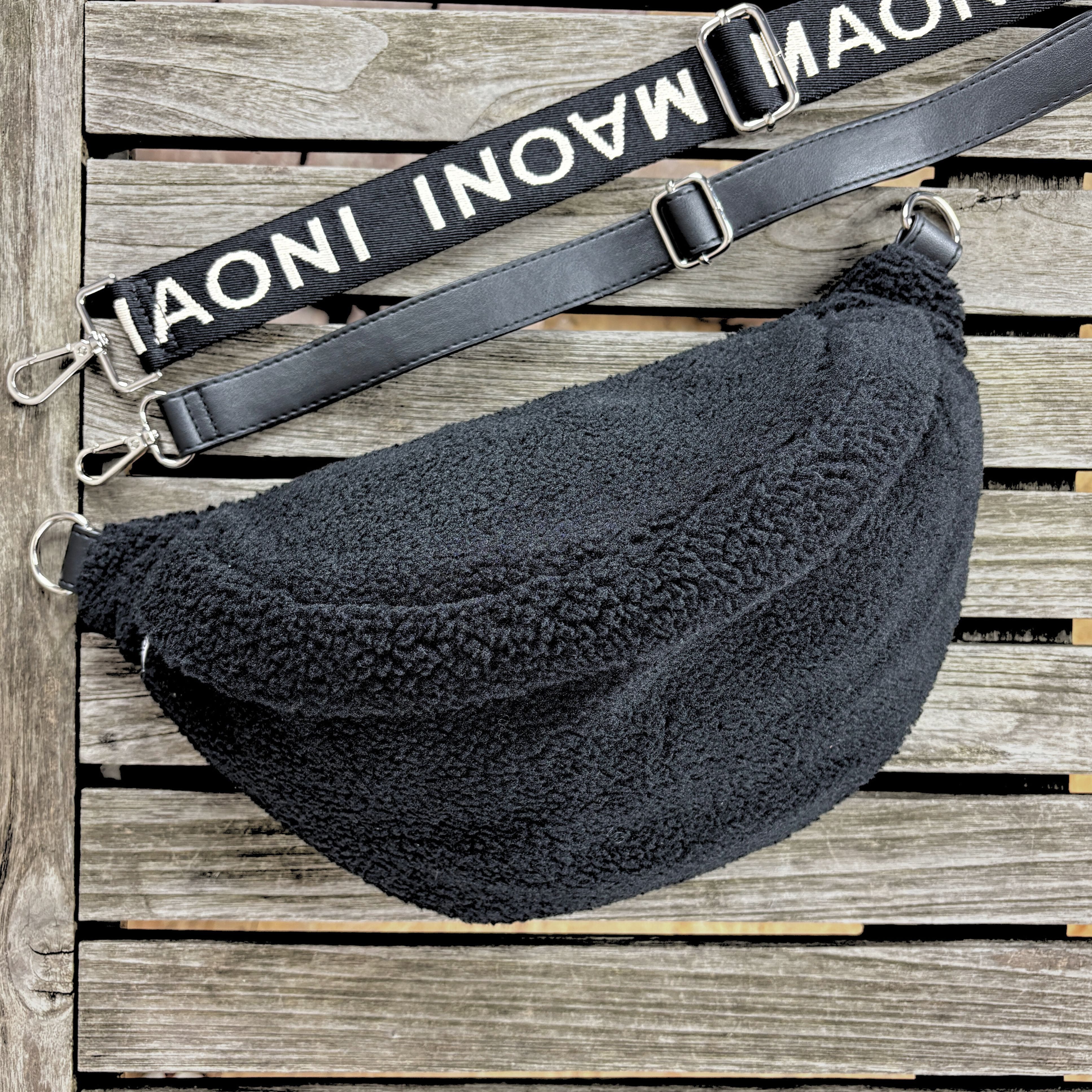 MAONI Bauchtasche Teddy Schwarz (Spar-Set, Bestandteile: 1x Tasche, 2x Tasc günstig online kaufen