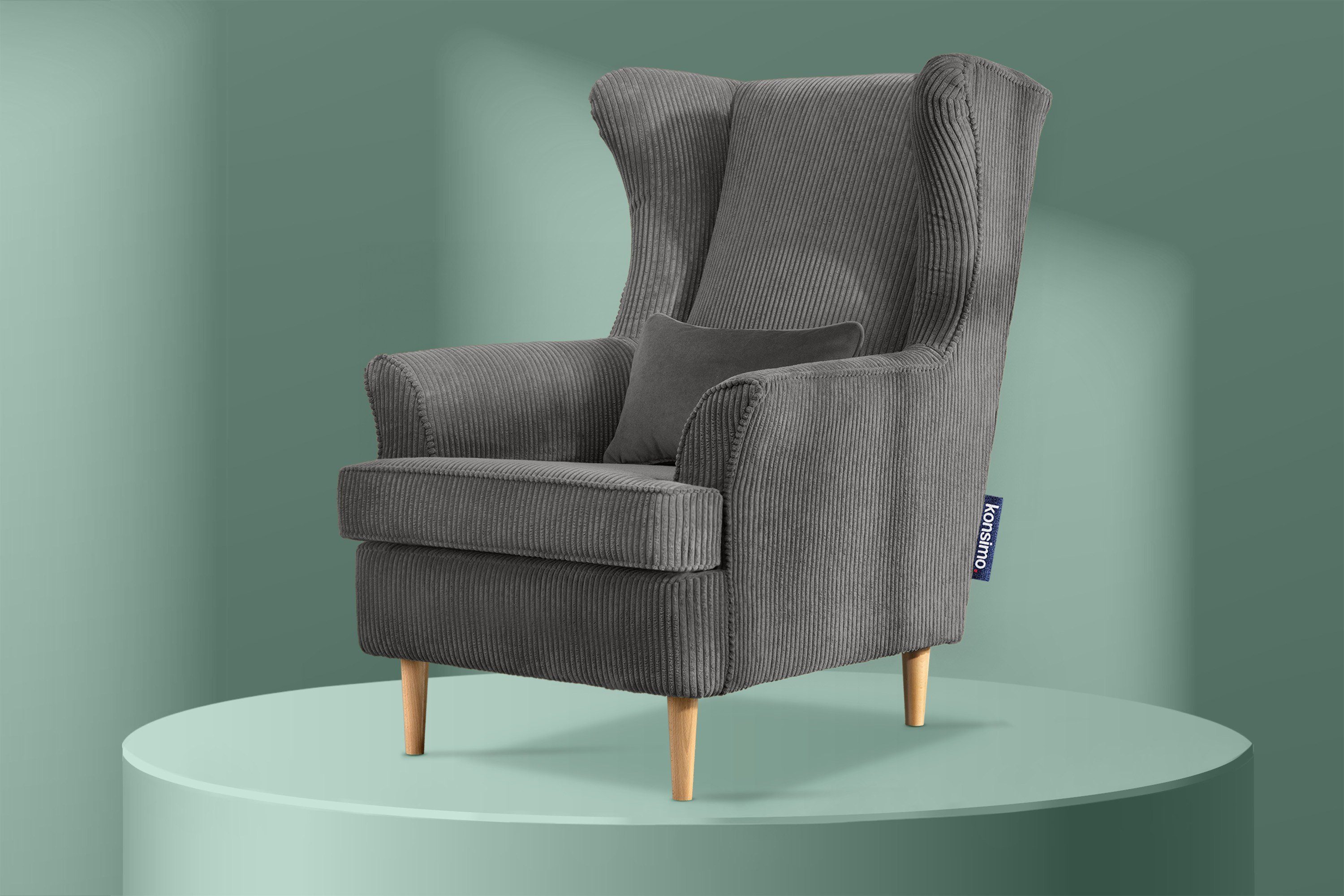 KONSIMO® Ohrensessel STRALIS Sessel, zeitloses Design günstig online kaufen