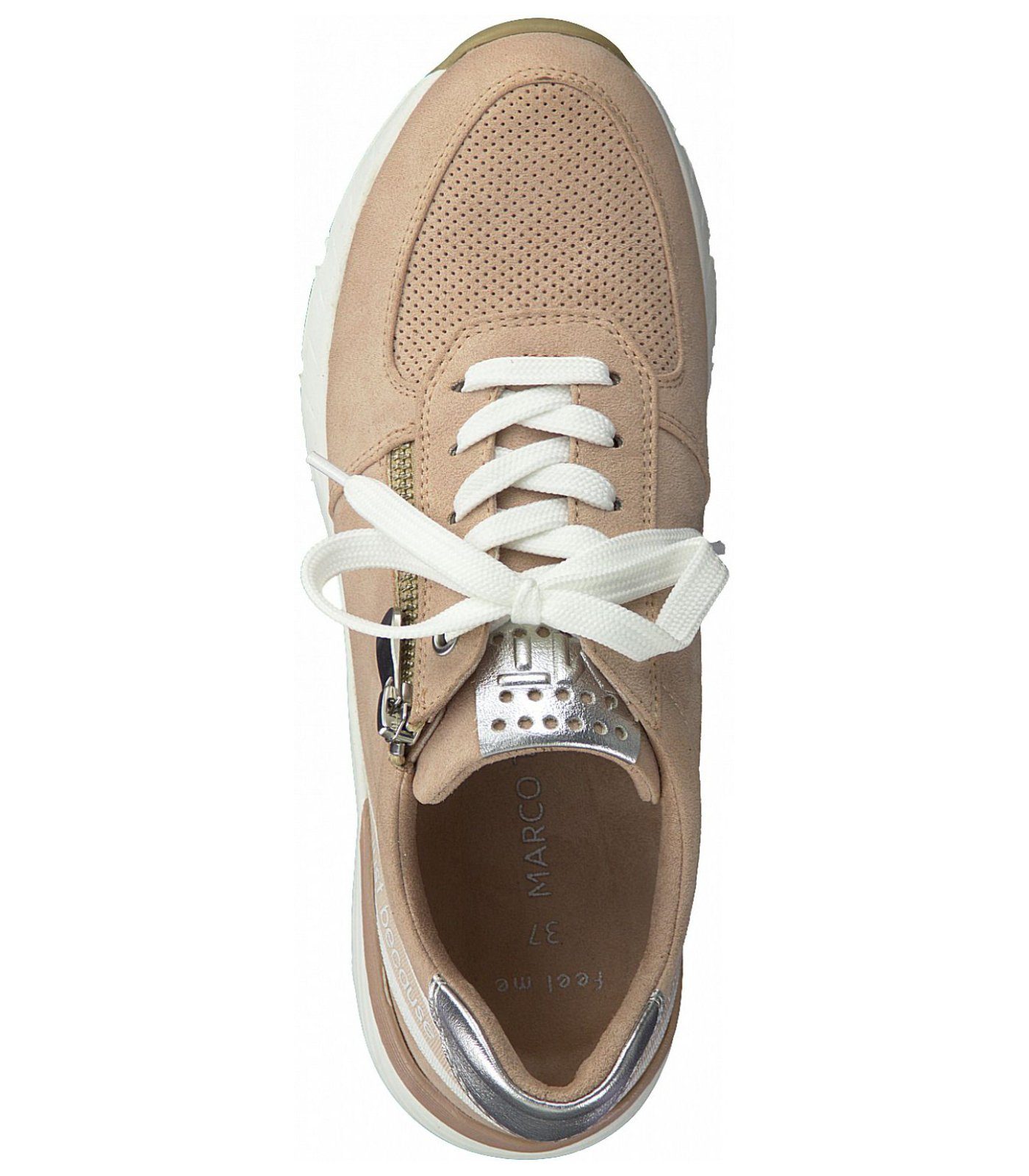 Lederimitat/Textil Sneaker TOZZI Sneaker MARCO Weiß Beige