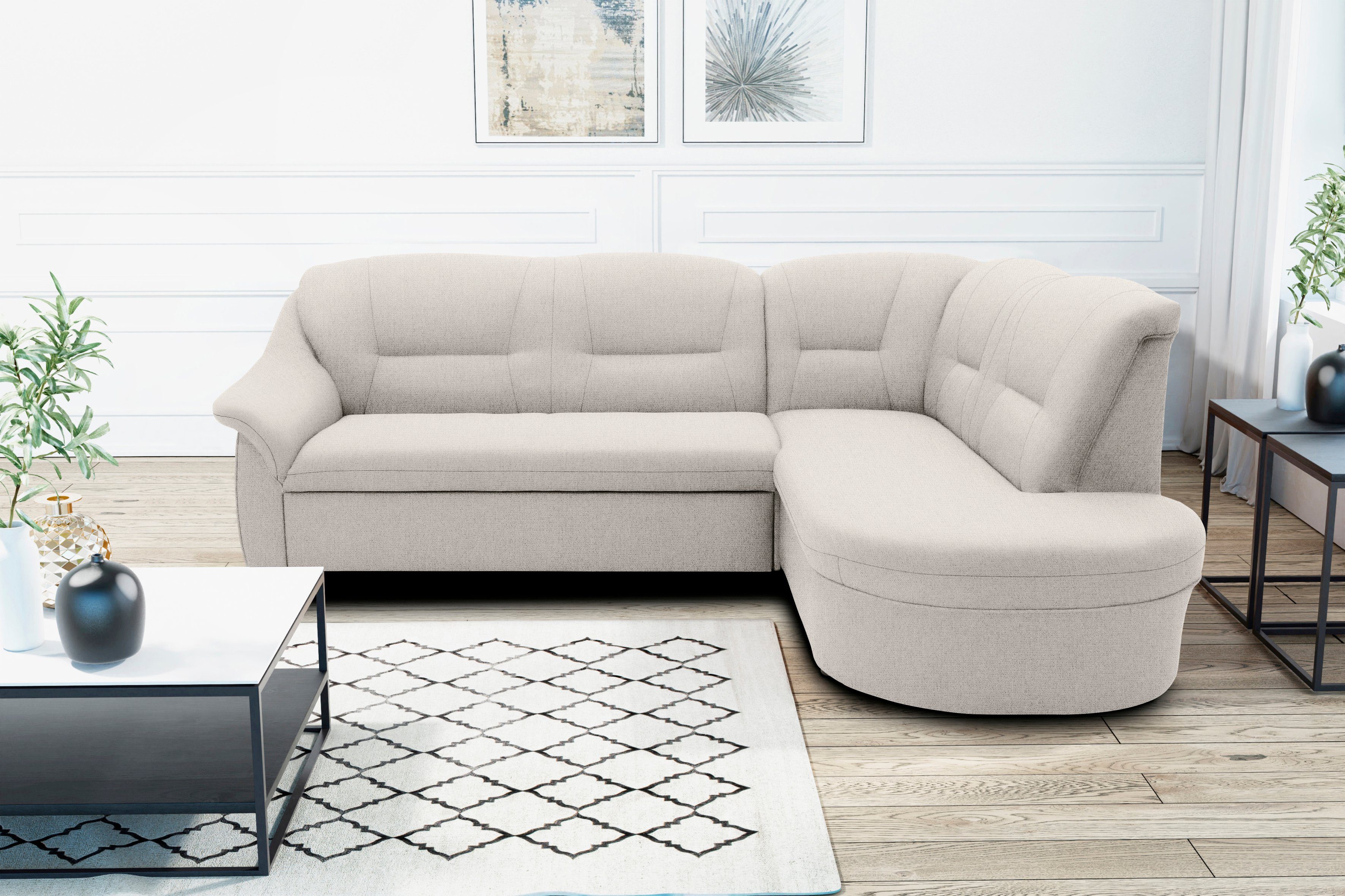 DOMO collection Ecksofa Faenza für kleine günstig online kaufen