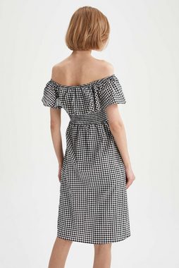 DeFacto Off-Shoulder-Kleid Damen Off-Shoulder-Kleid ELASTIC WAIST DRESS