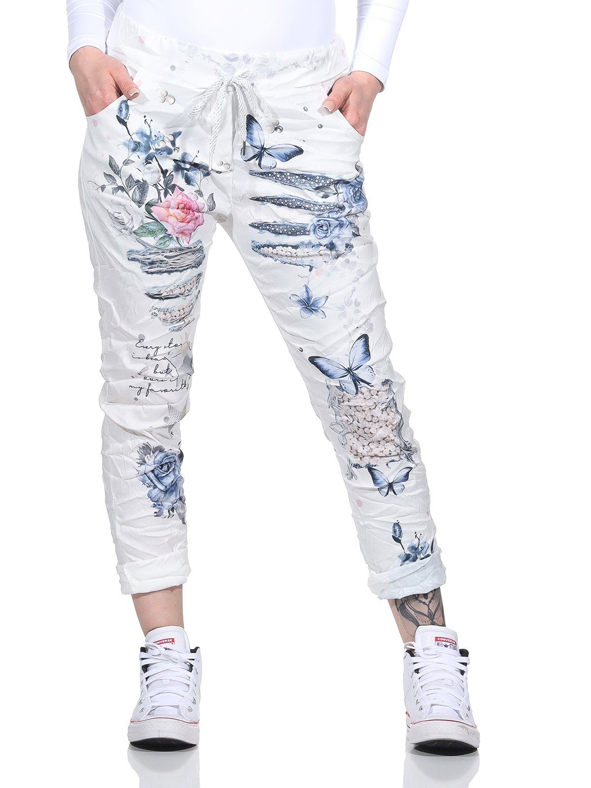 CLEO STYLE Schlupfhose Damen Sweathose 1289 Style 3