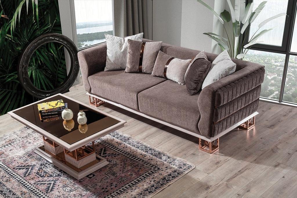 Wohnzimmer Design Stil 3-Sitzer Möbel Couch Sofas Sofa Sitzer JVmoebel 3 Dreisitz Sitz